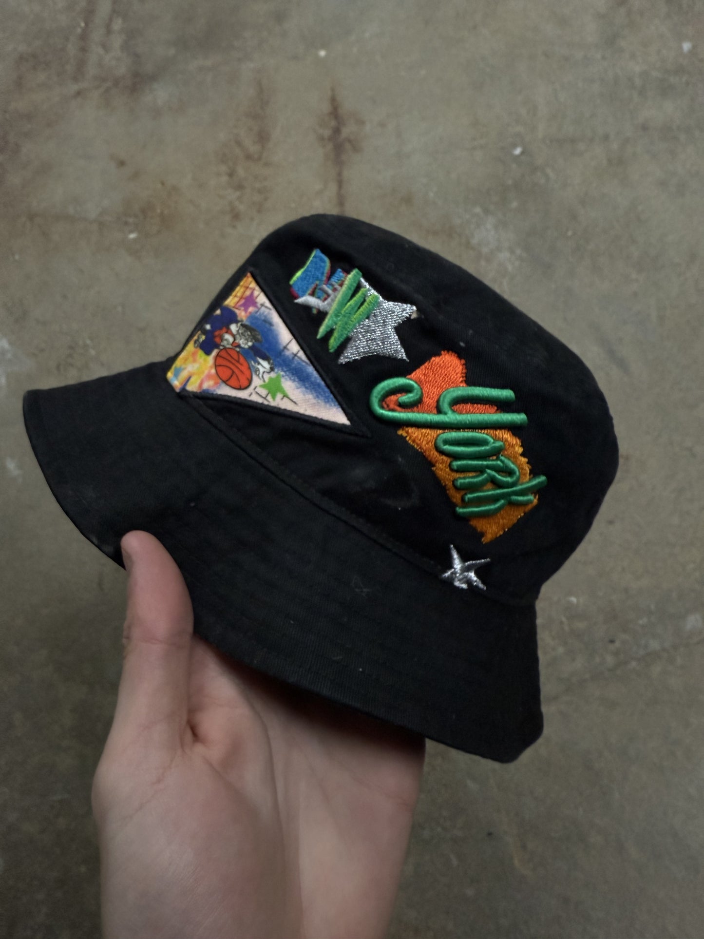 Mitchell & Ness Bucket Hat Black Knicks S/M