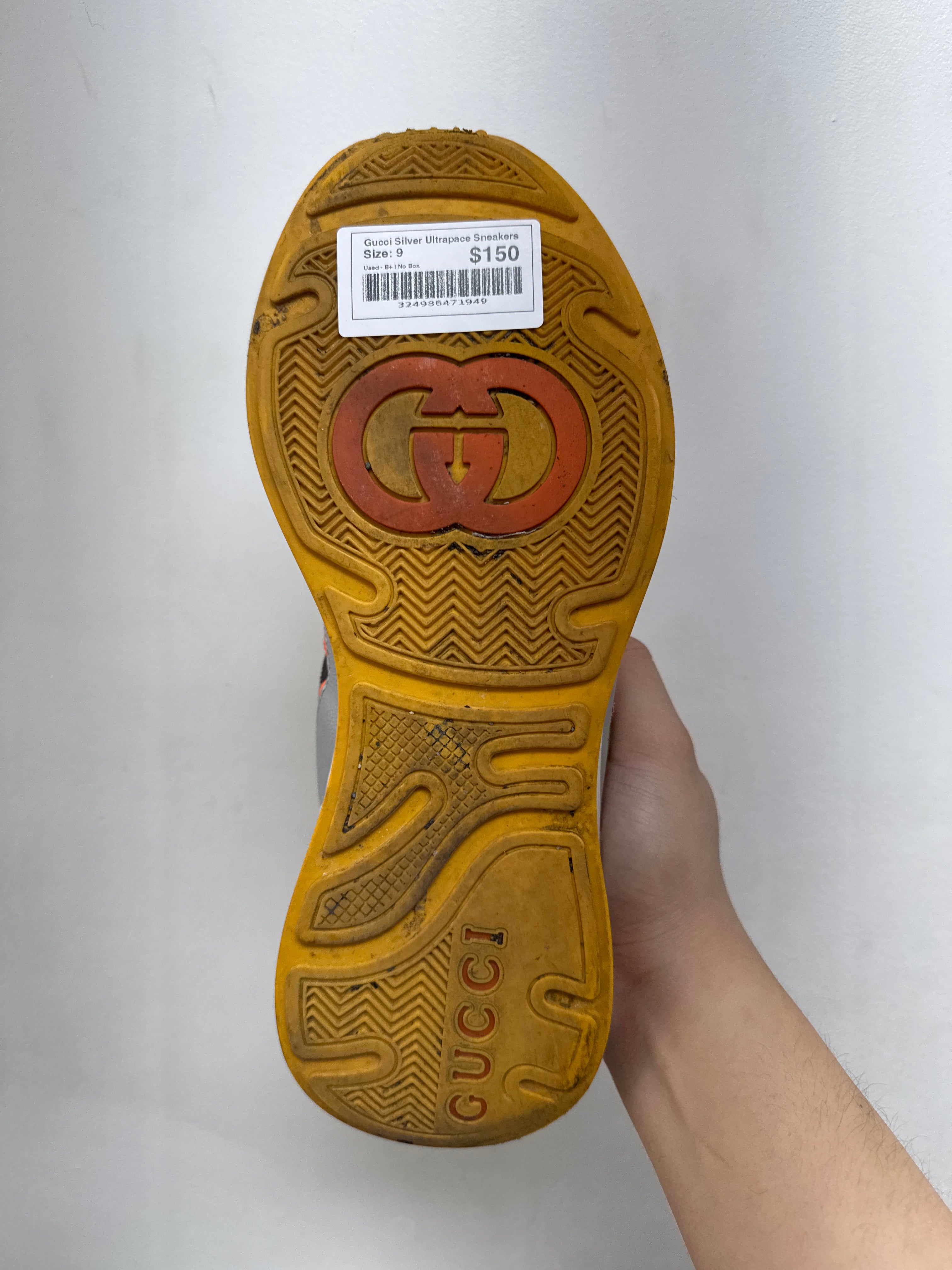 Gucci Silver Ultrapace Sneakers