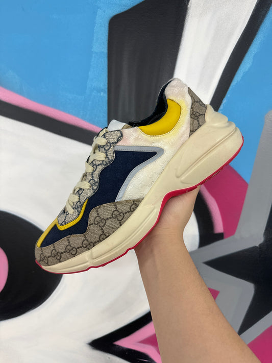 Gucci Rhyton Navy Pink Used No Box