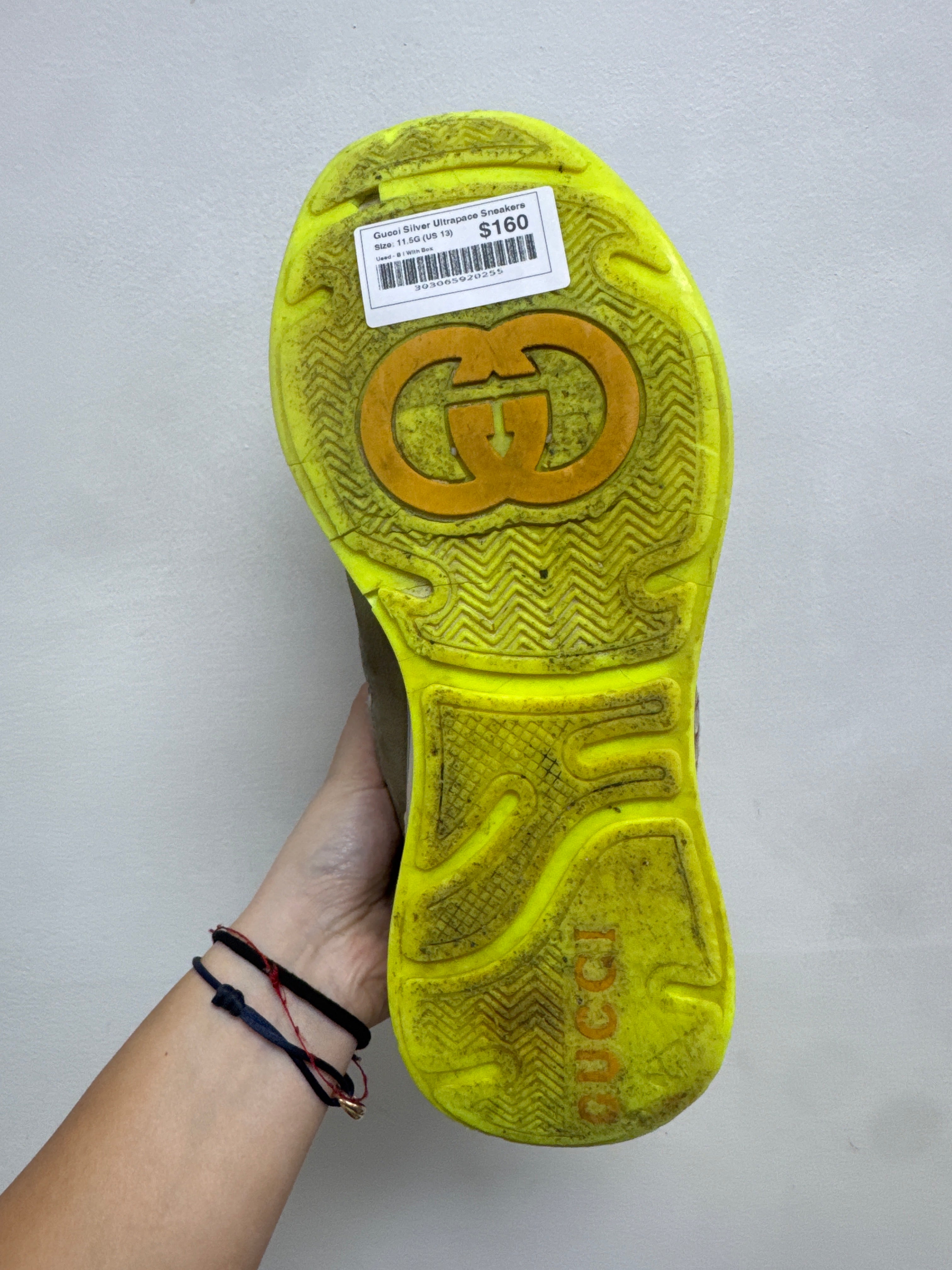 Gucci Silver Ultrapace Sneakers