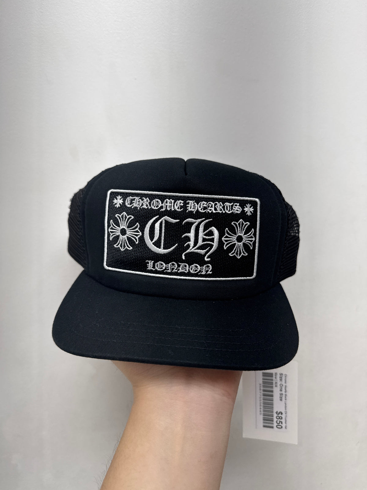 Chrome  Hearts Black London CH Trucker Hat