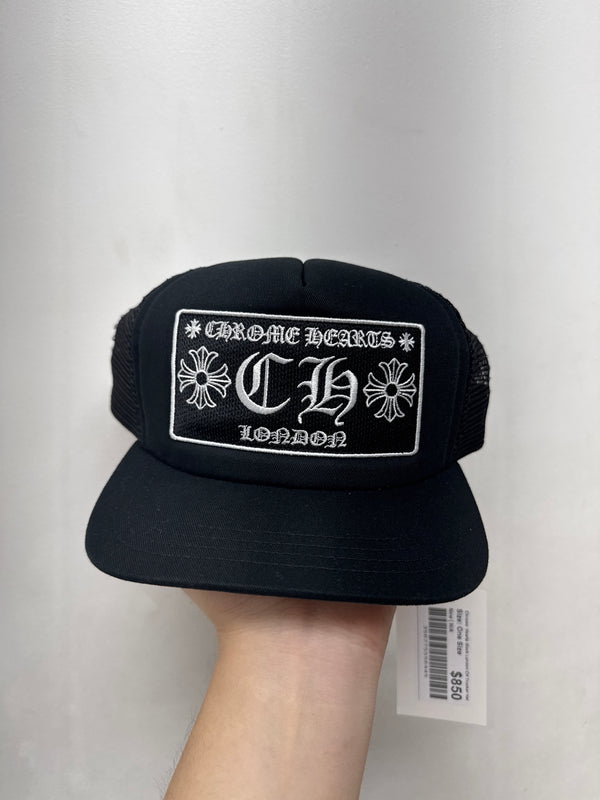 Chrome  Hearts Black London CH Trucker Hat