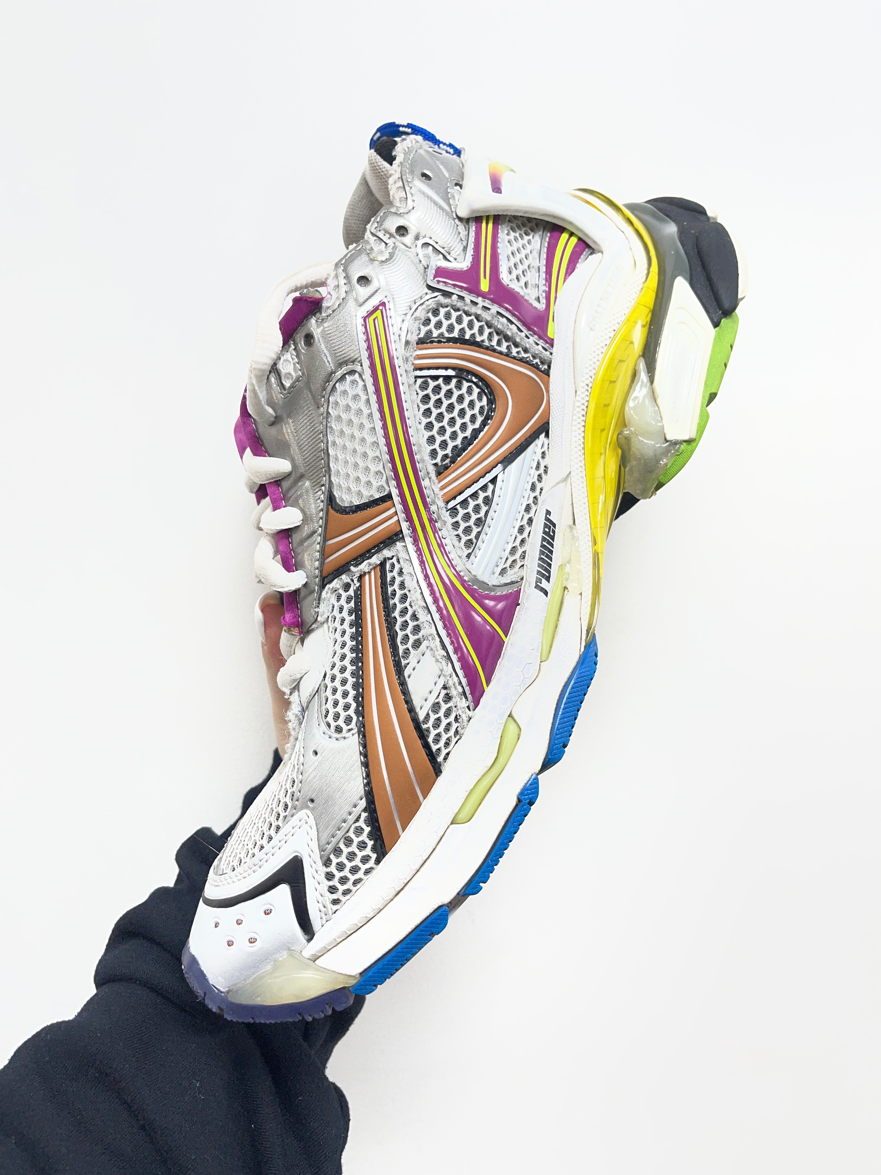 Balenciaga Multi Color Runner Sneakers