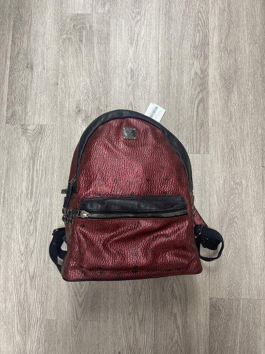 MCM Bookbag Burgandy  Used Medium N/A