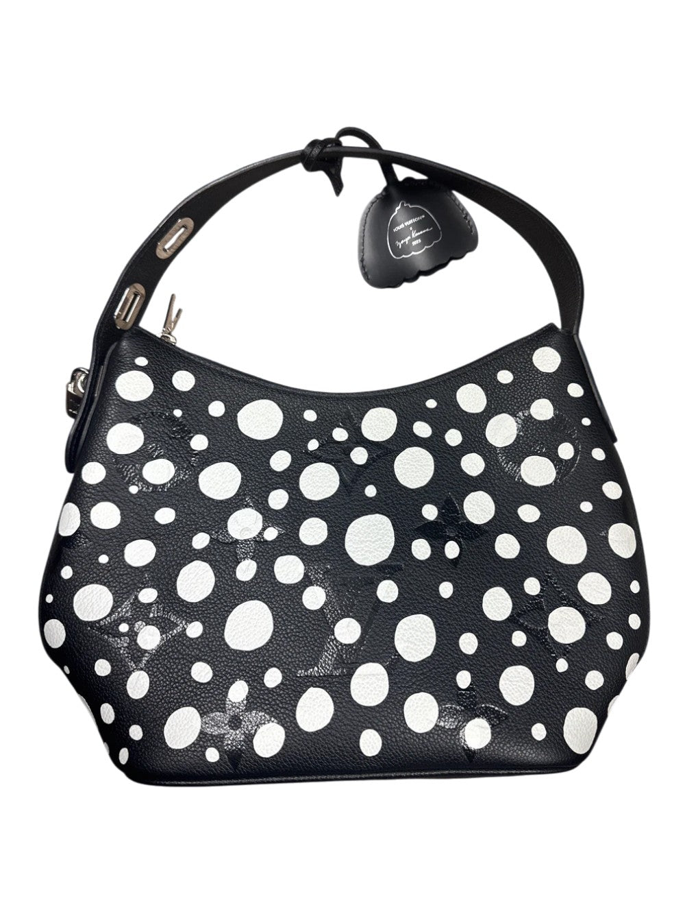 Louis Vuitton "Empreinte Marshmallow Hobo PM" Black & White Bag