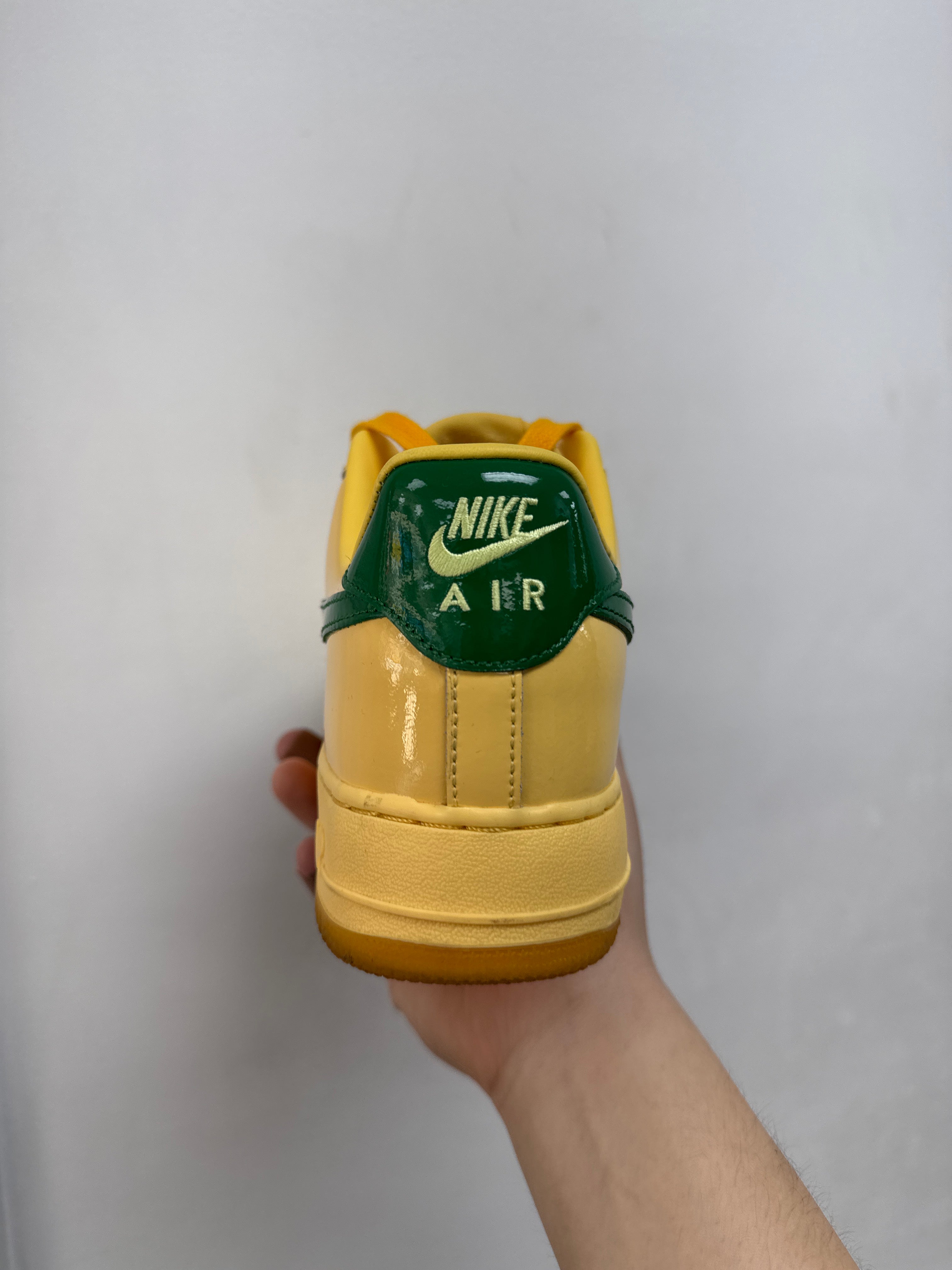 Nike AF1 Patent Topaz Pine Sneakers