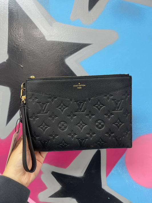 LV Black Monogram Pouch Bag