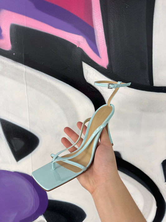 Bottega Baby Blue Heels  New With Box