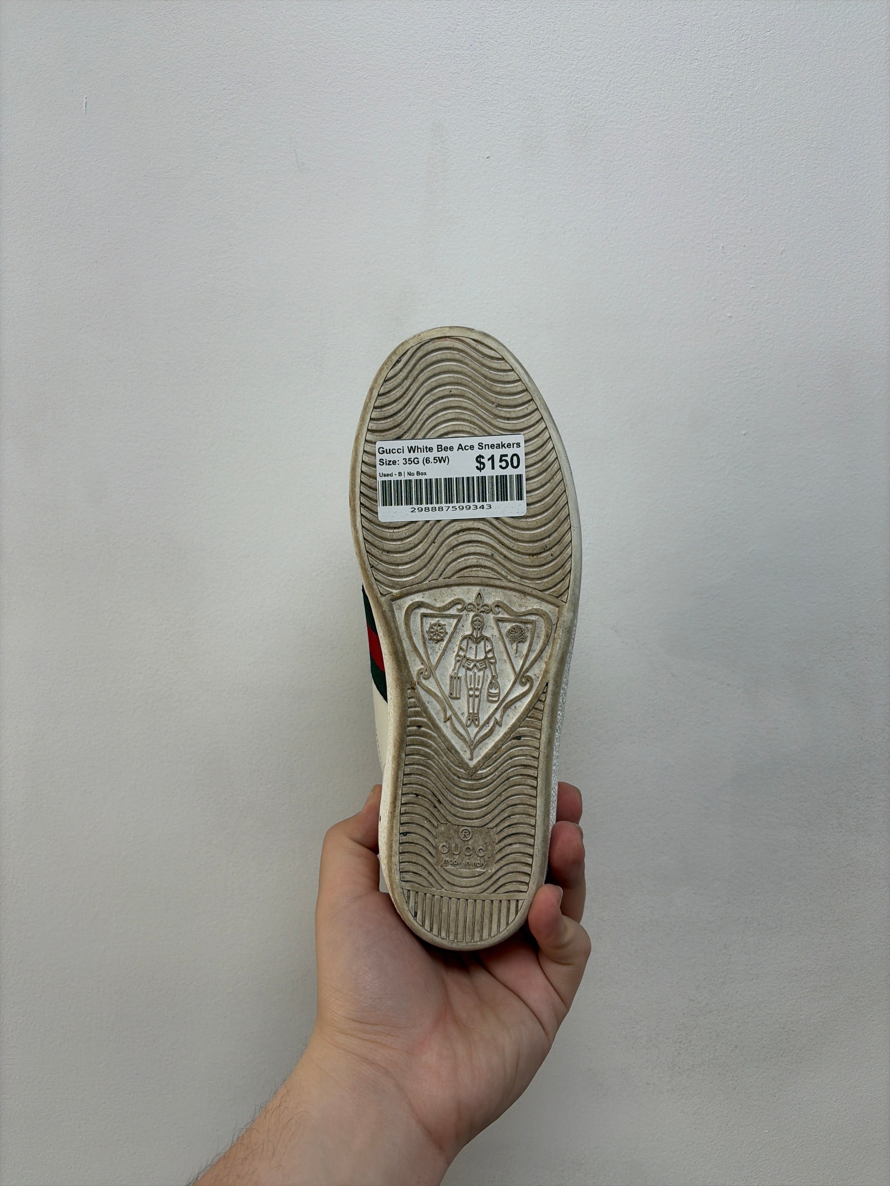 Gucci White Bee Ace Sneakers