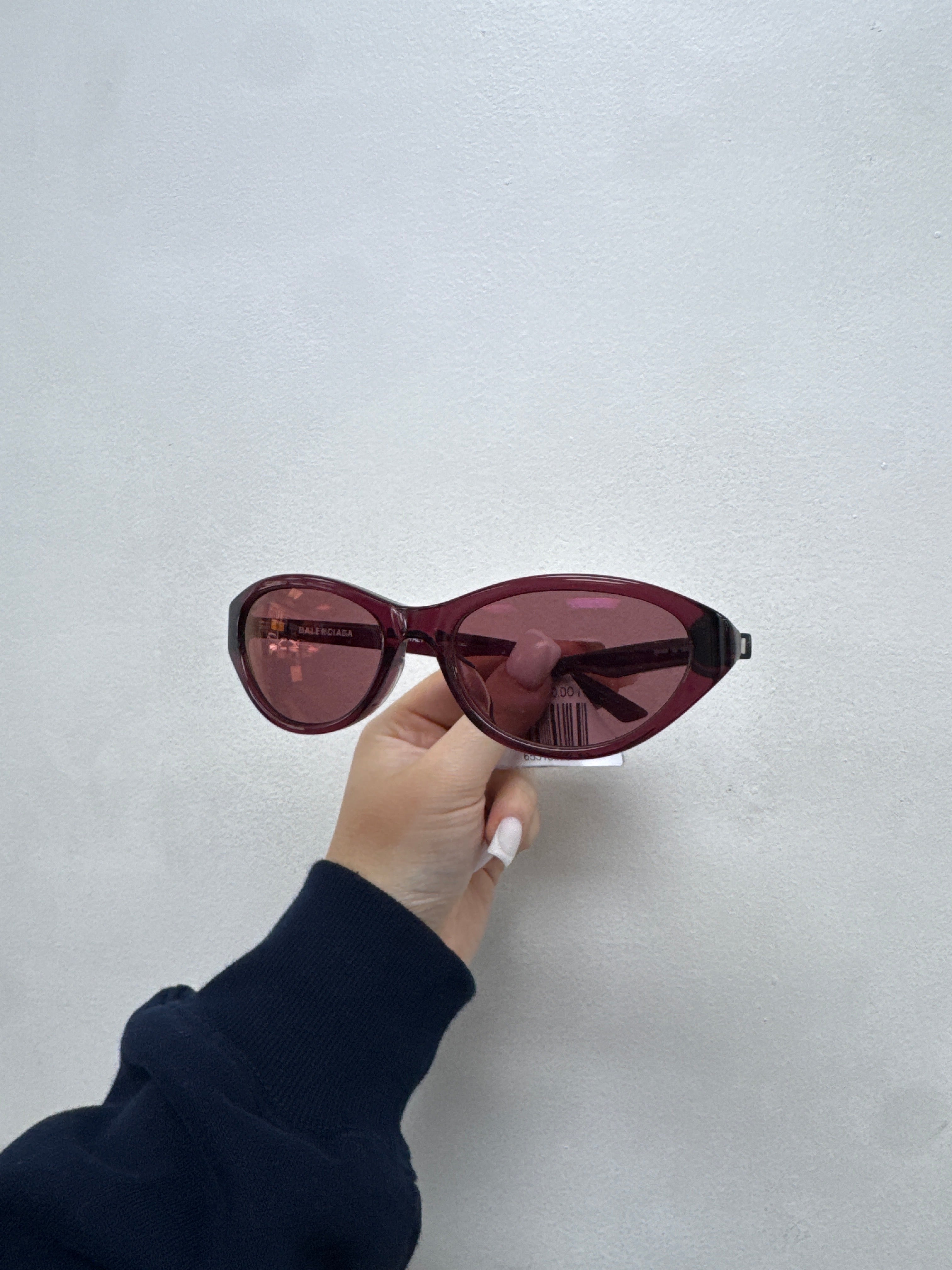 Balenciaga Cat Eye Frame Sunglasses Purple