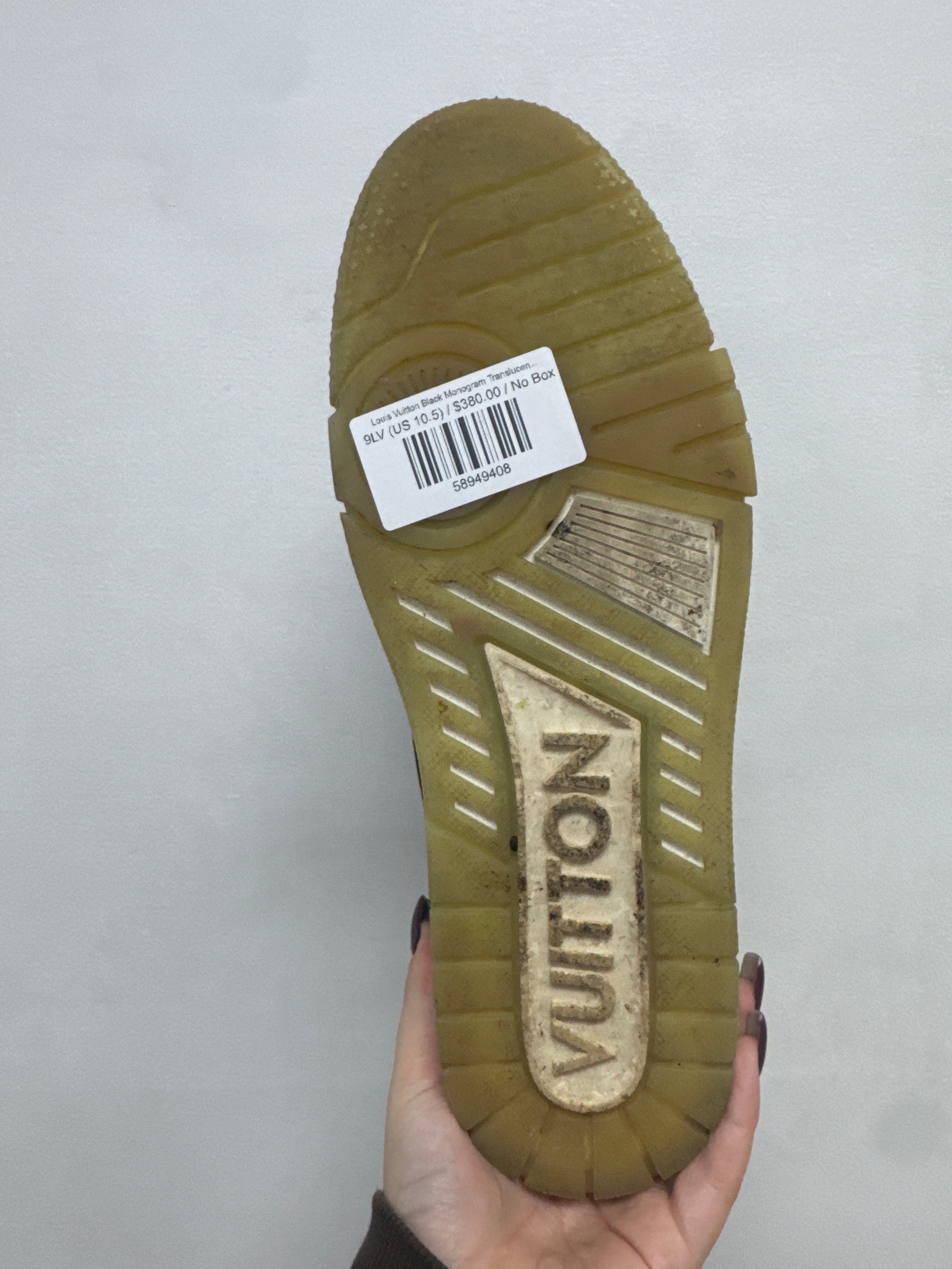 Louis Vuitton Black Monogram Translucent Sneakers