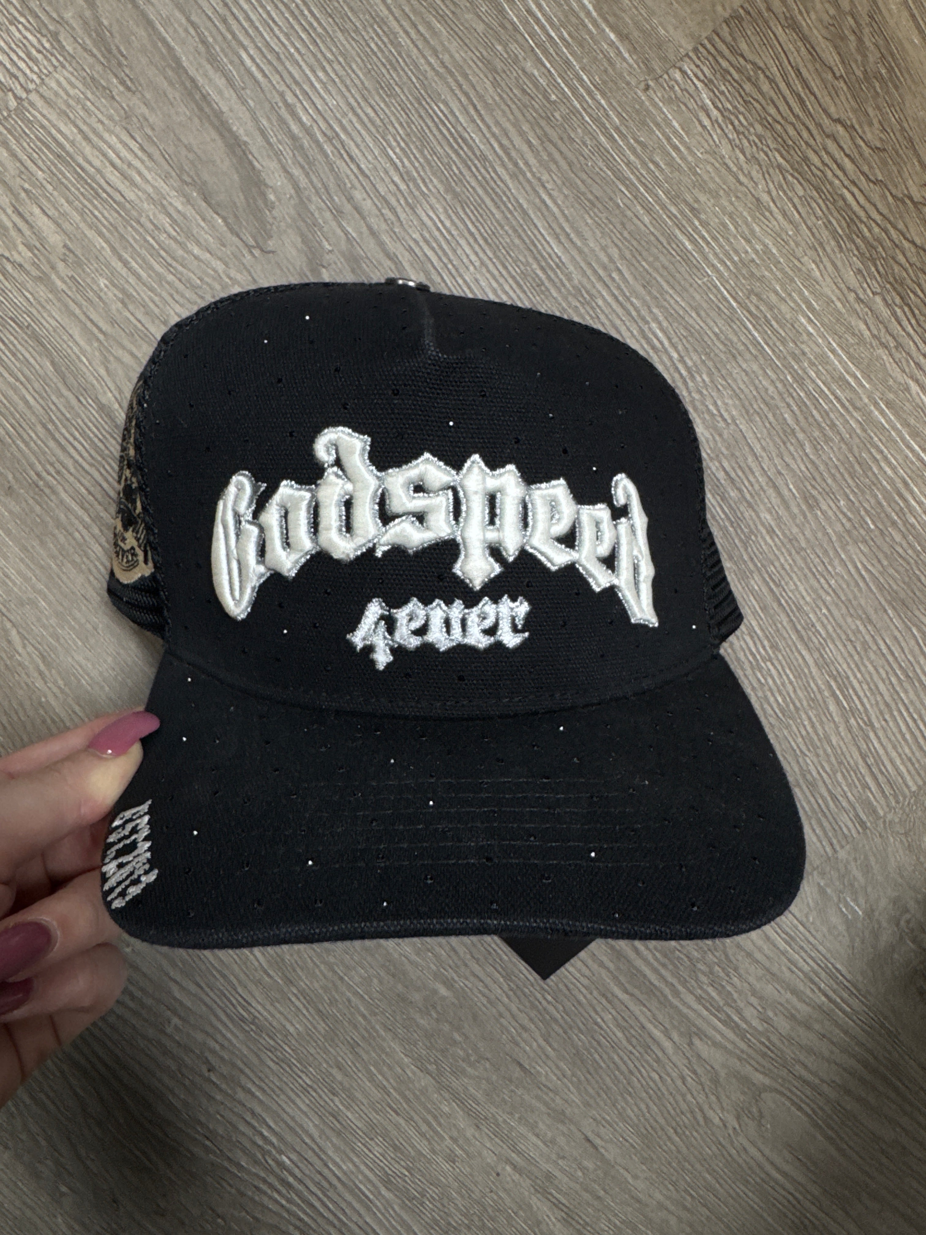 Godspeed Black White VVS 4Ever Trucker Hat