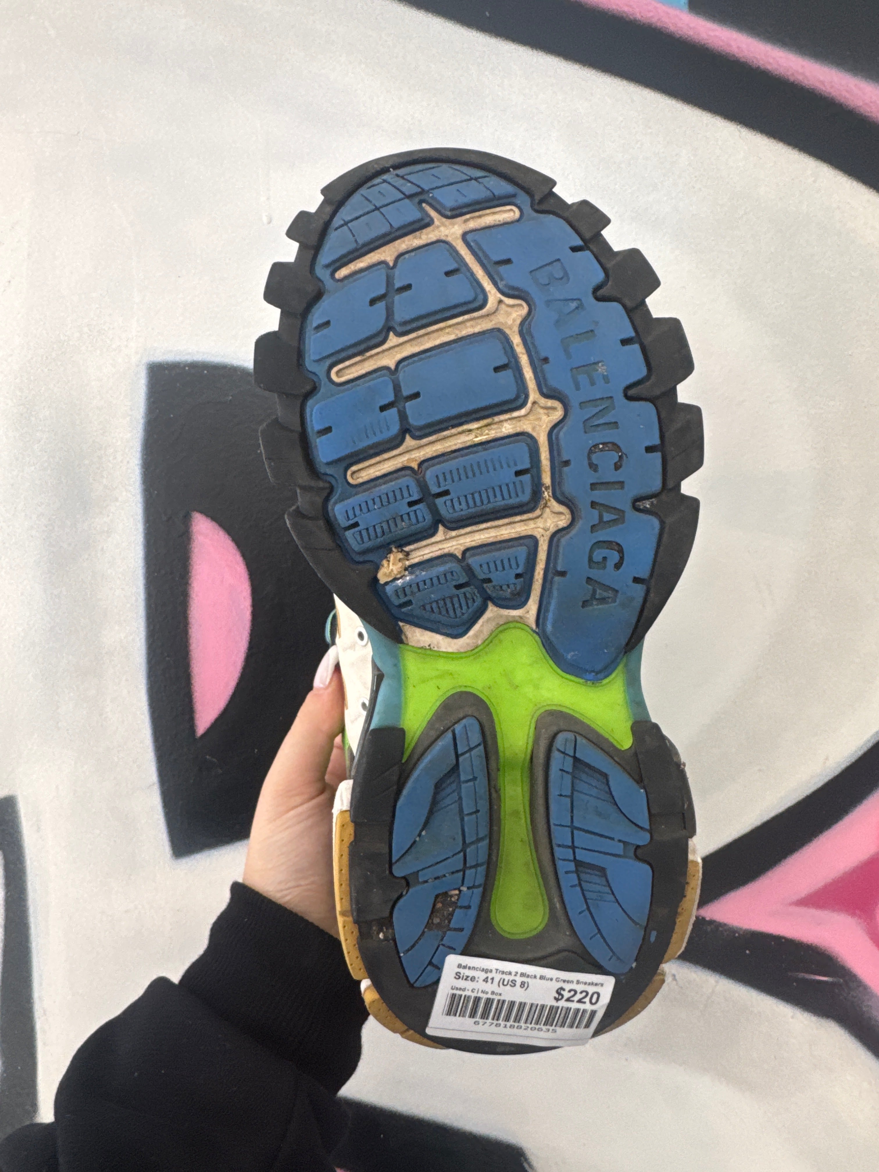 Balenciaga Track 2 Black Blue Green Sneakers