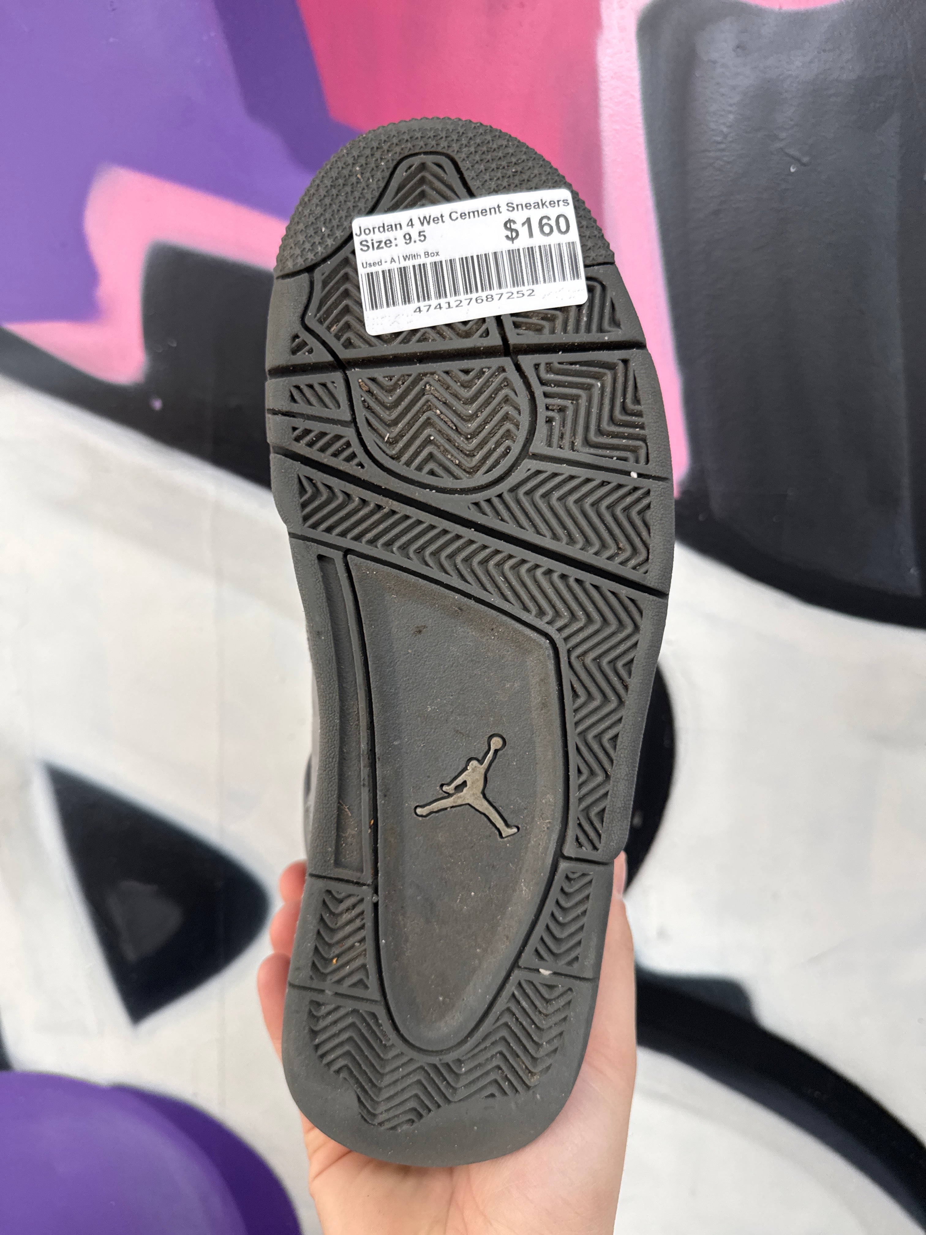 Jordan 4 Wet Cement Sneakers