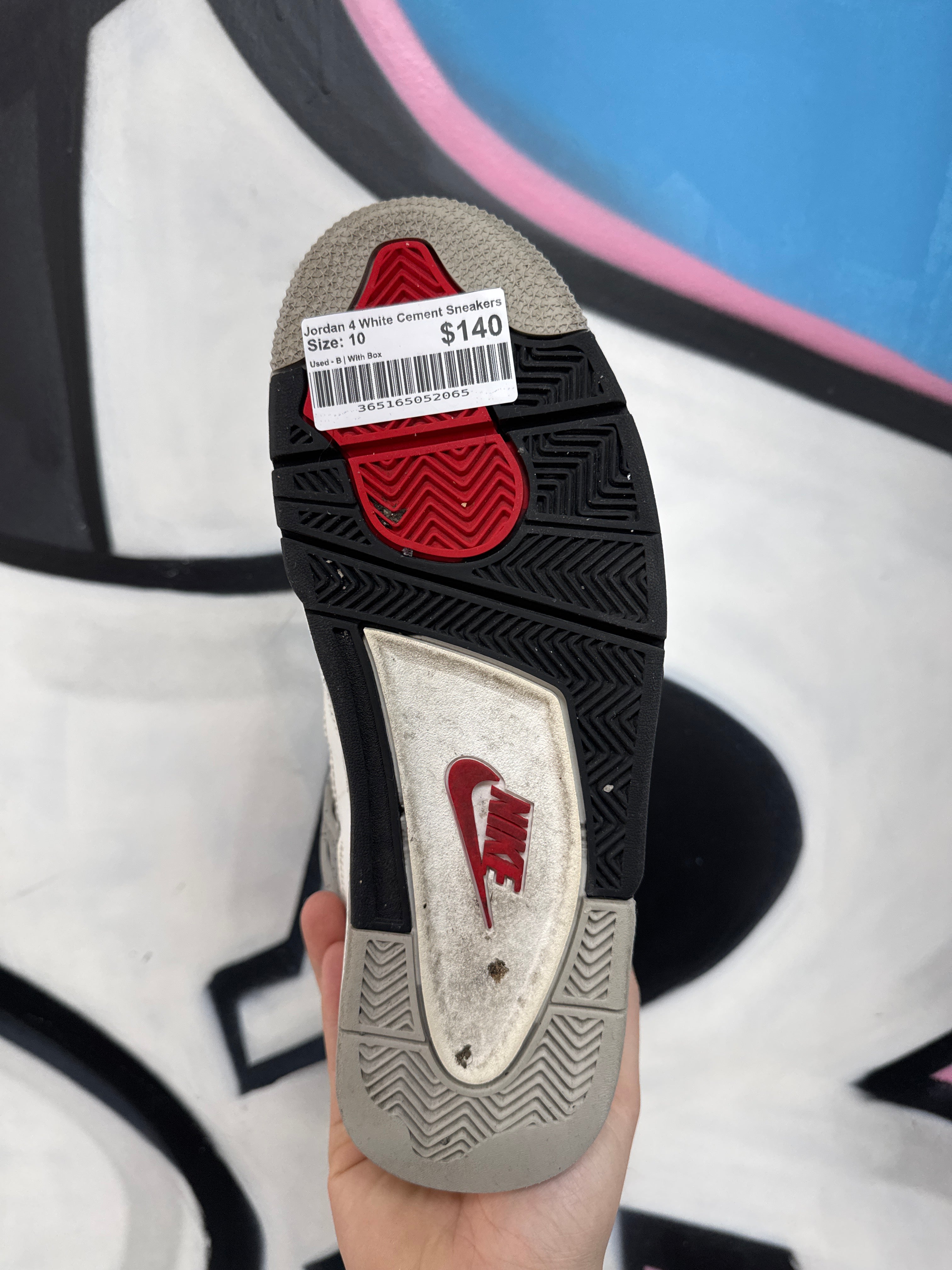 Jordan 4 White Cement Sneakers