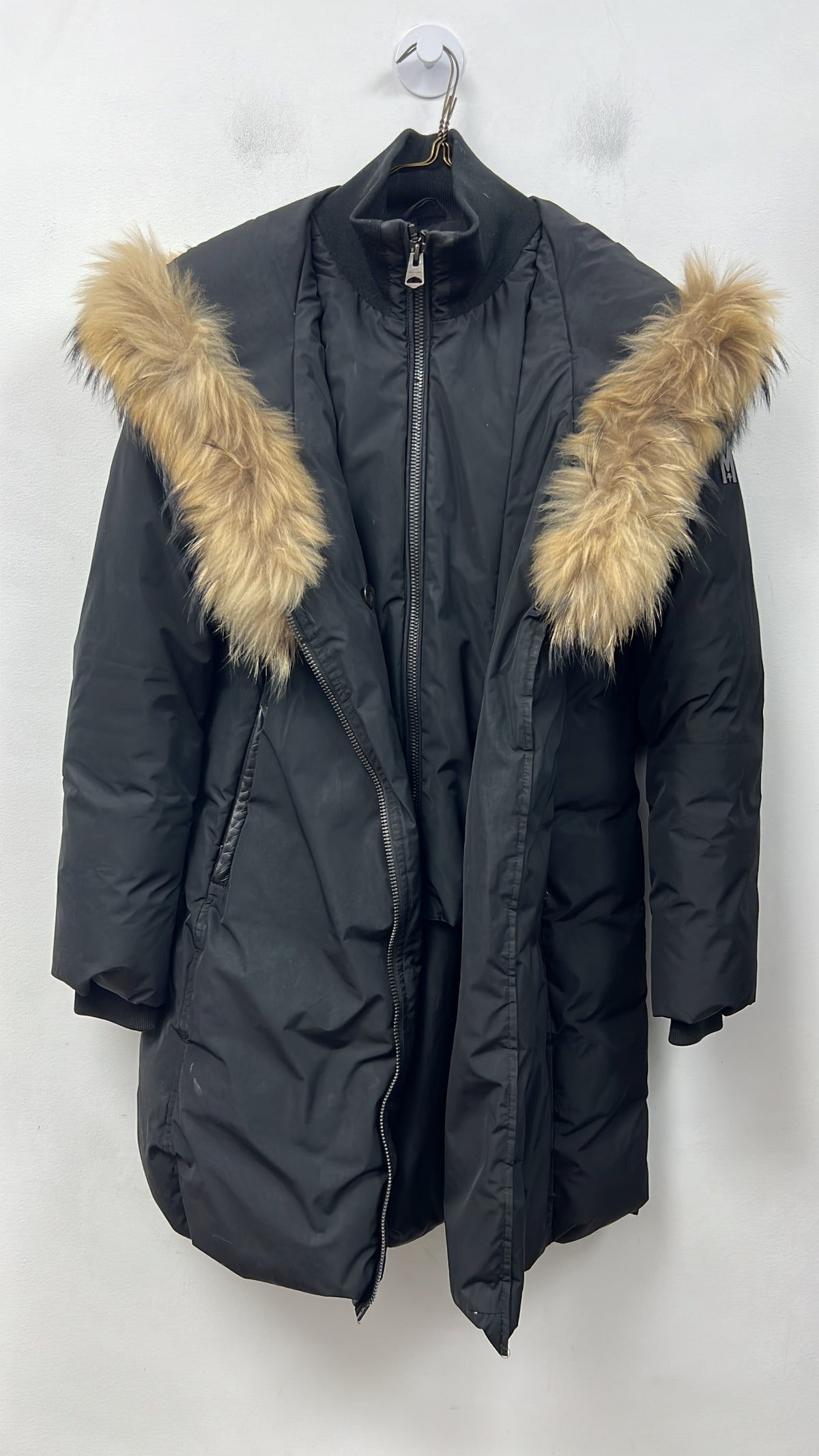 Mackage Black Brown Fur Adali Jacket