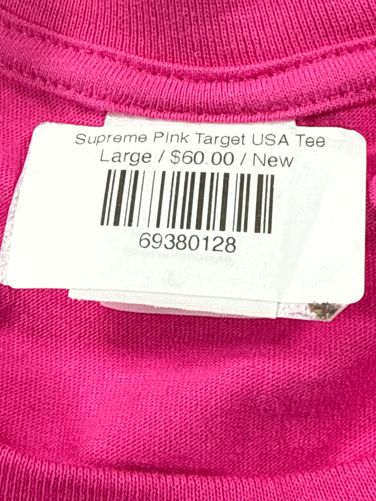 Supreme Pink Target USA Tee