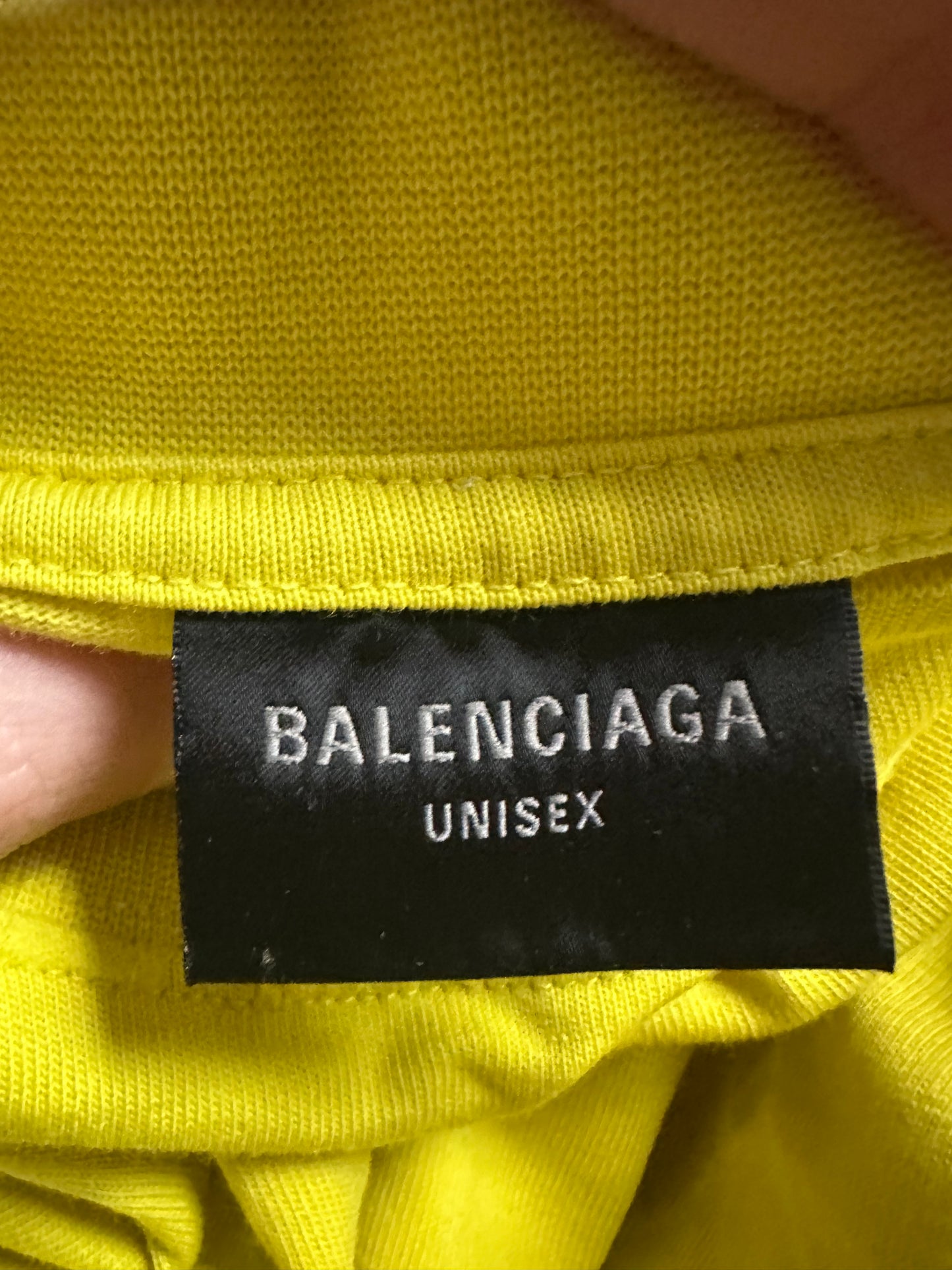 Balenciaga Dark Wave Vintage Tee Yellow Red New 1 (Fits Oversized) With Tags