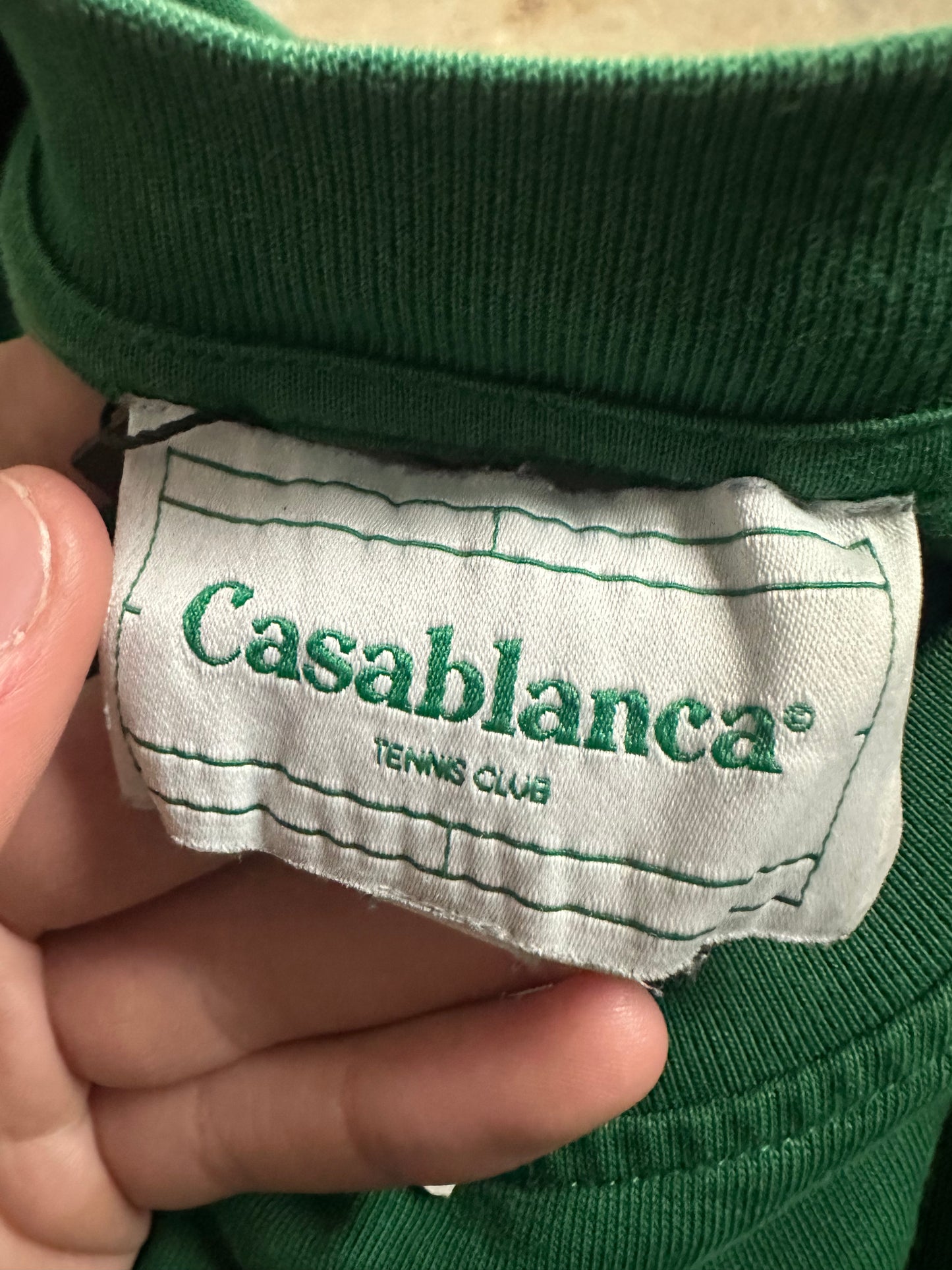 Casablanca Casa Sport Tee Green Used Small