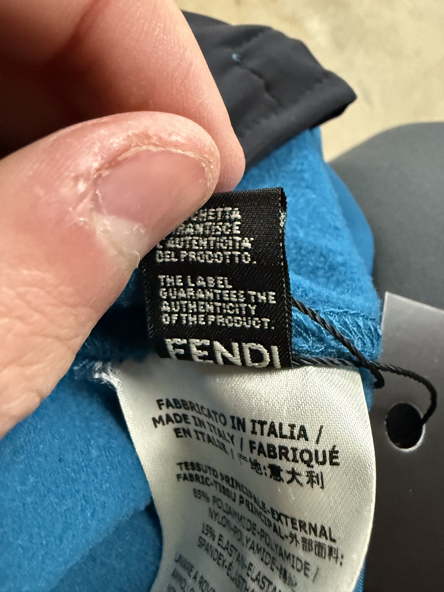 Fendi Track Jacket Blue Monster Used 48 (Small)