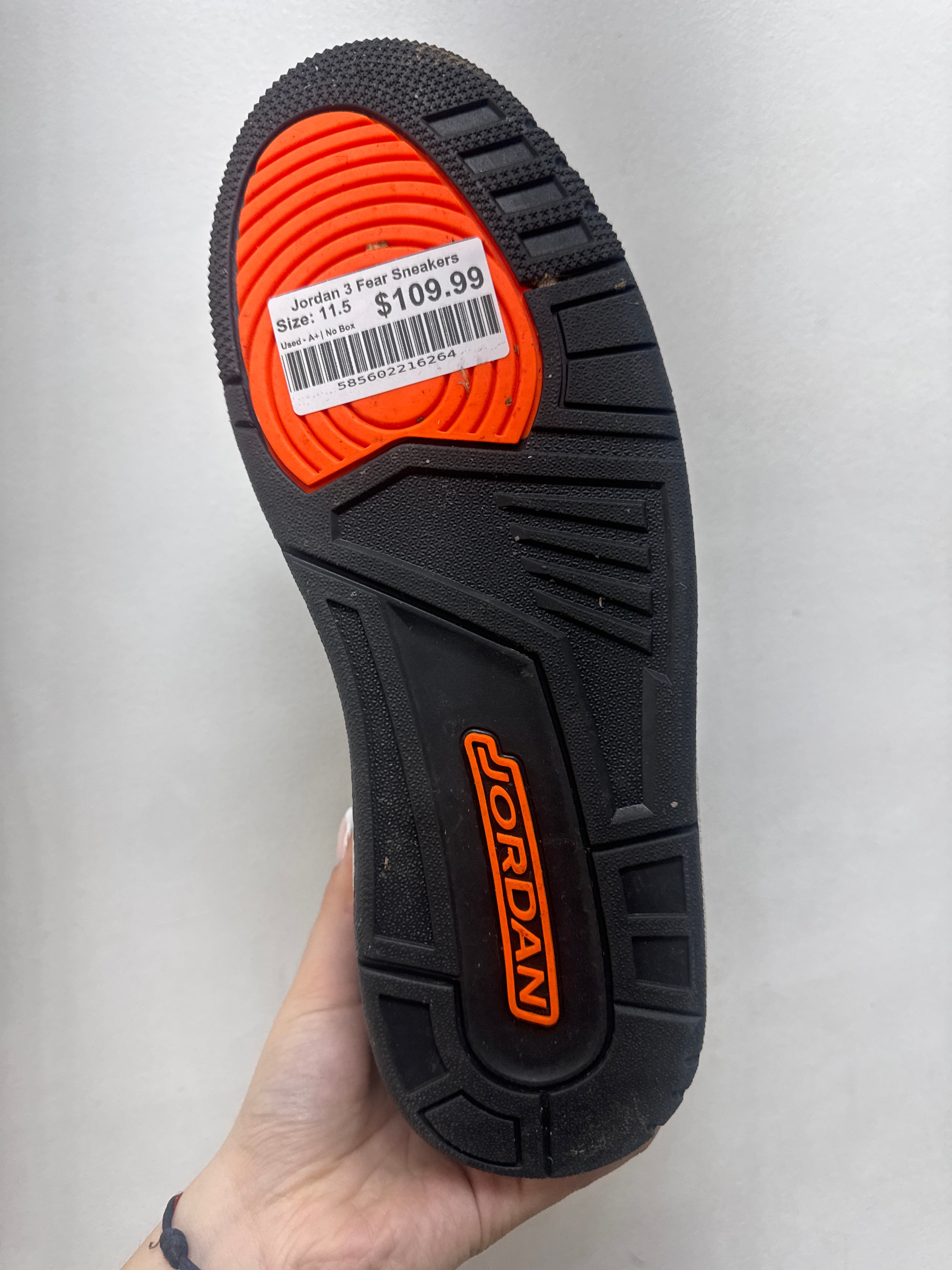 Jordan 3 Fear Sneakers