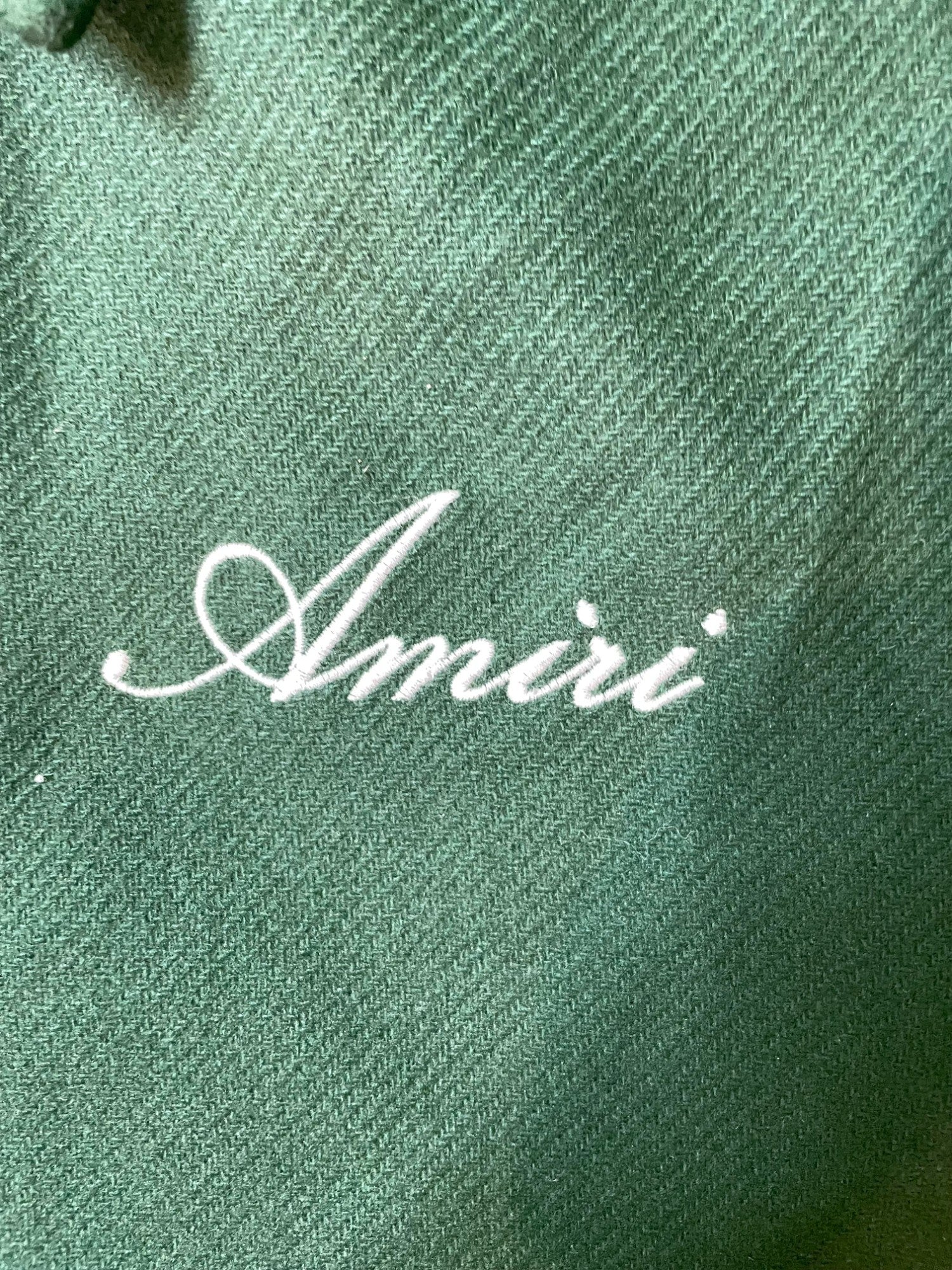 Amiri "Bones" Green Varsity Jacket