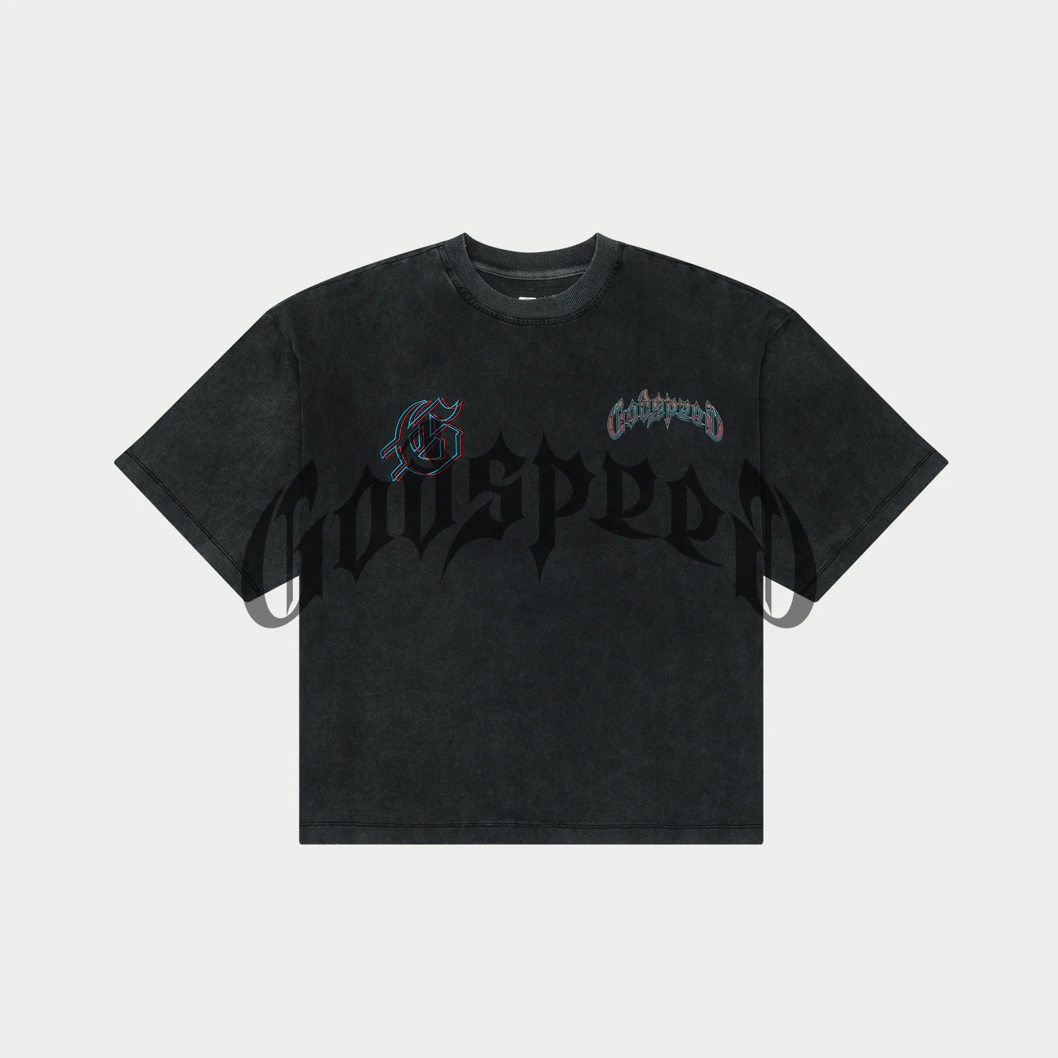 Godspeed 'Natural Disaster' Black Wash Tee