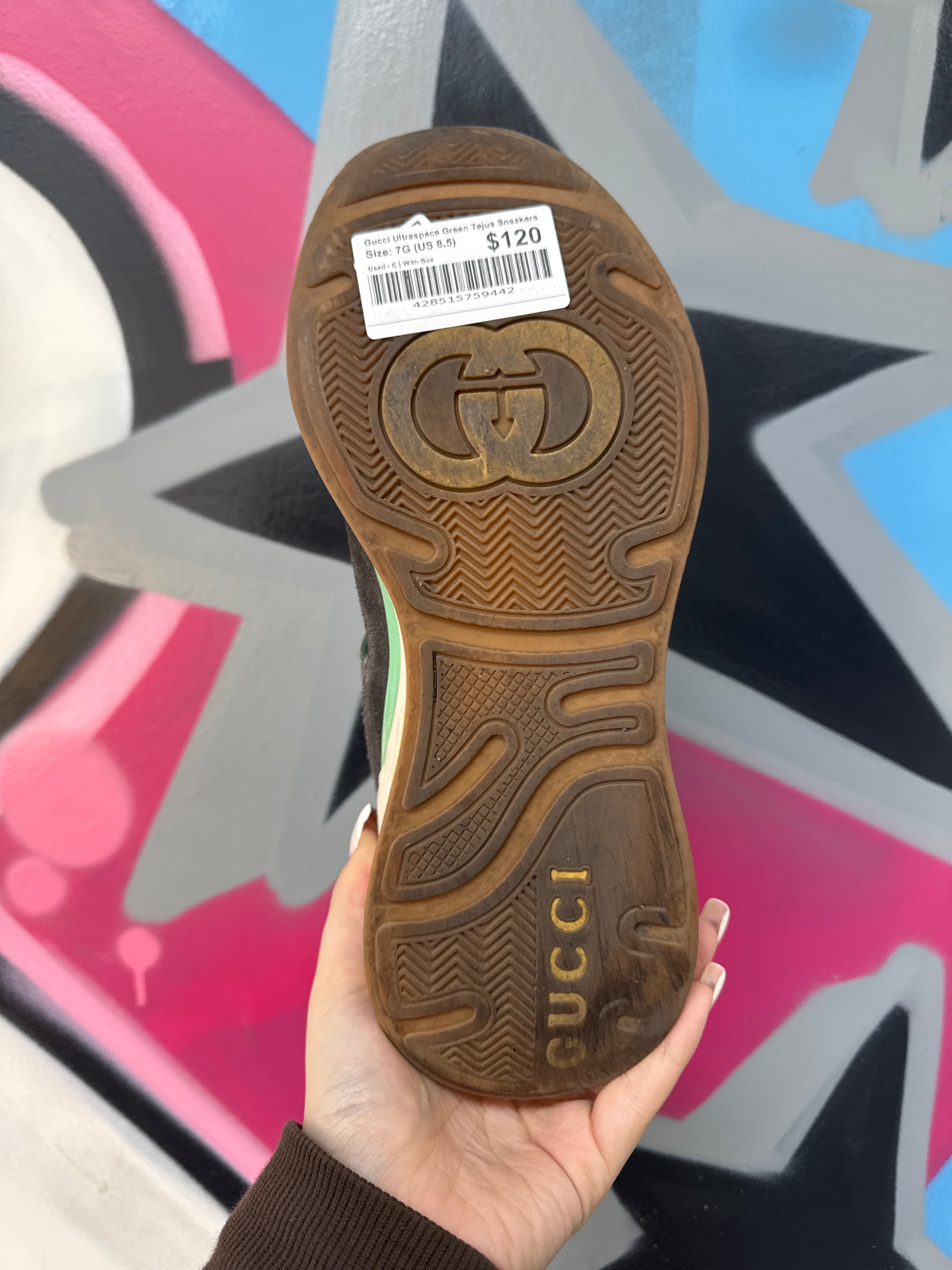 Gucci Ultraspace Green Tejus Sneakers