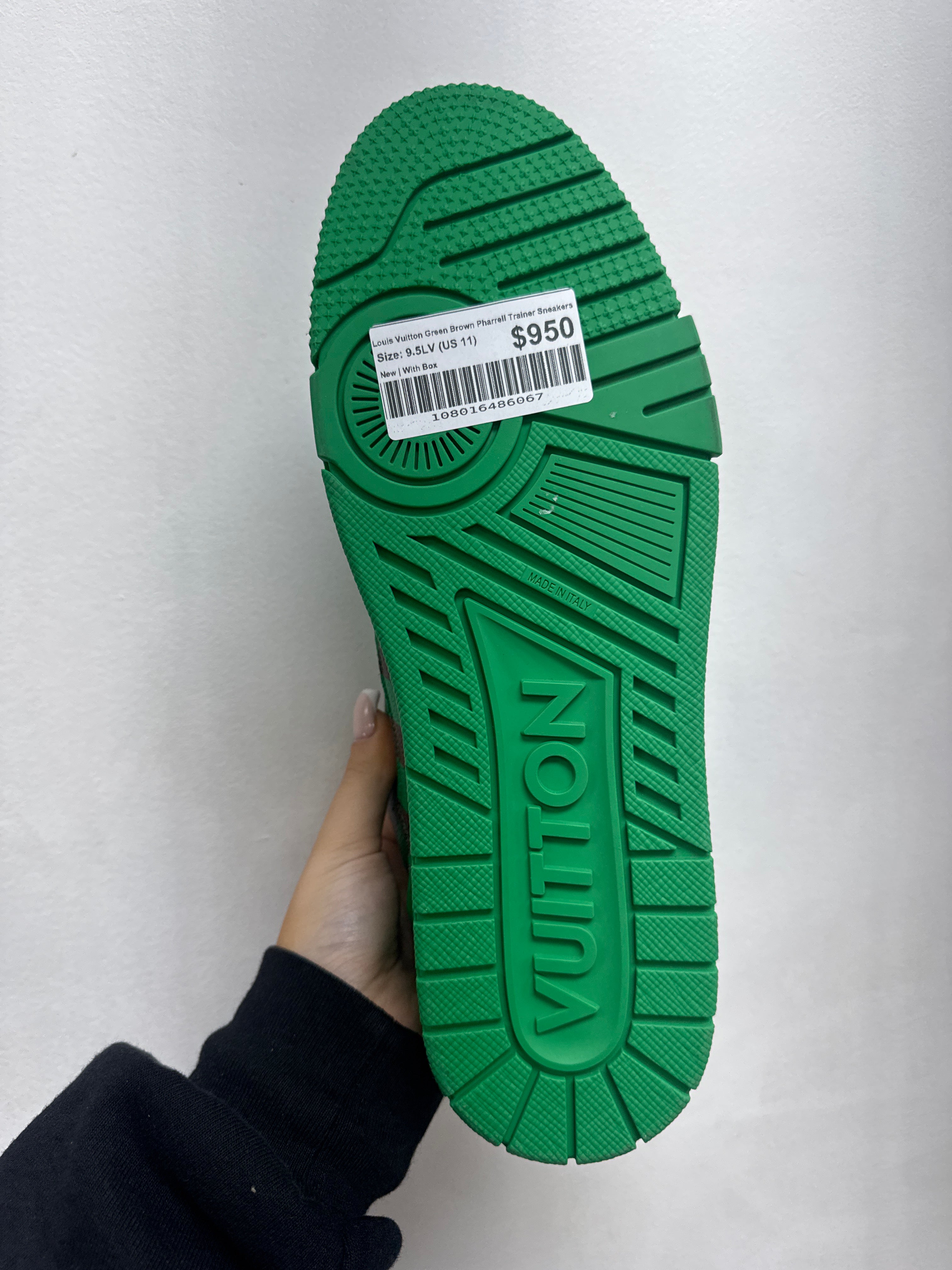 Louis Vuitton Green Brown Pharrell Trainer Sneakers