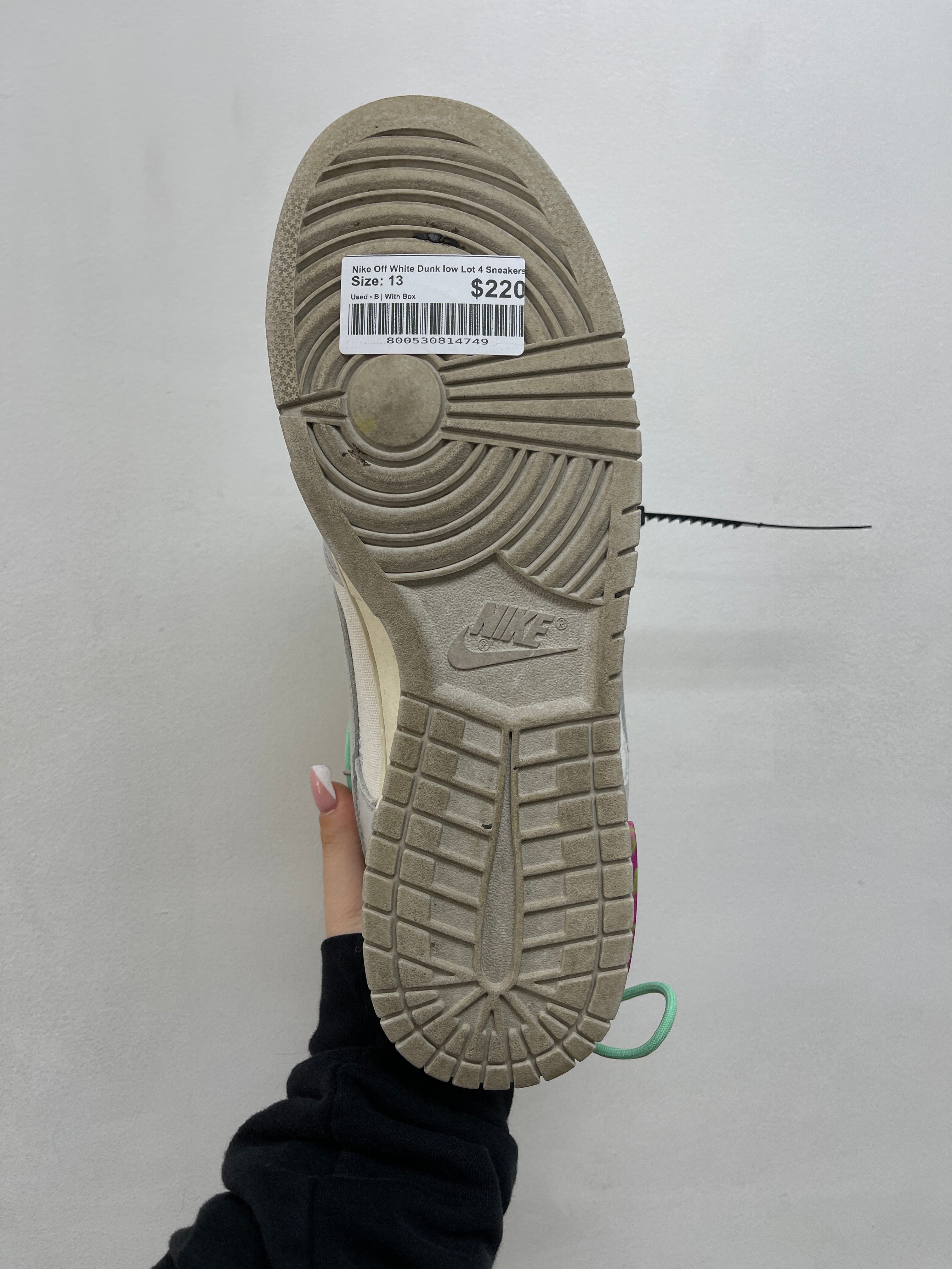 Nike Off White Dunk low Lot 4 Sneakers