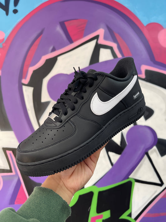 Supreme Nike AF1 Black White Sneakers