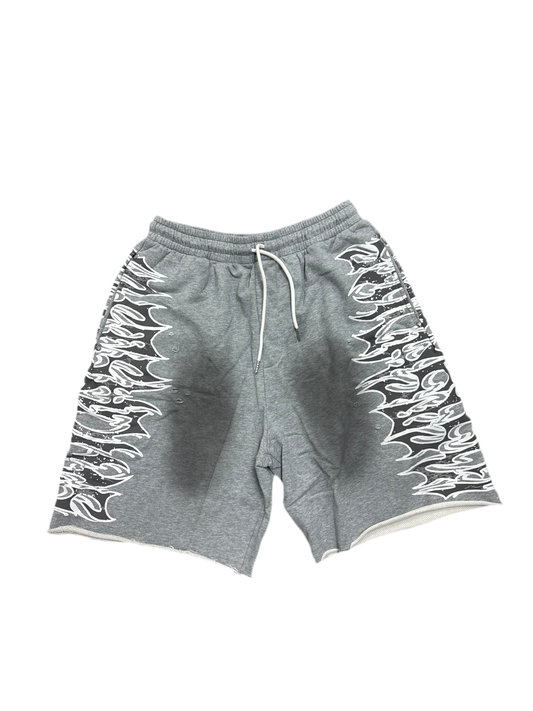 LOST SHDWS Grunge Grey Sweat Shorts