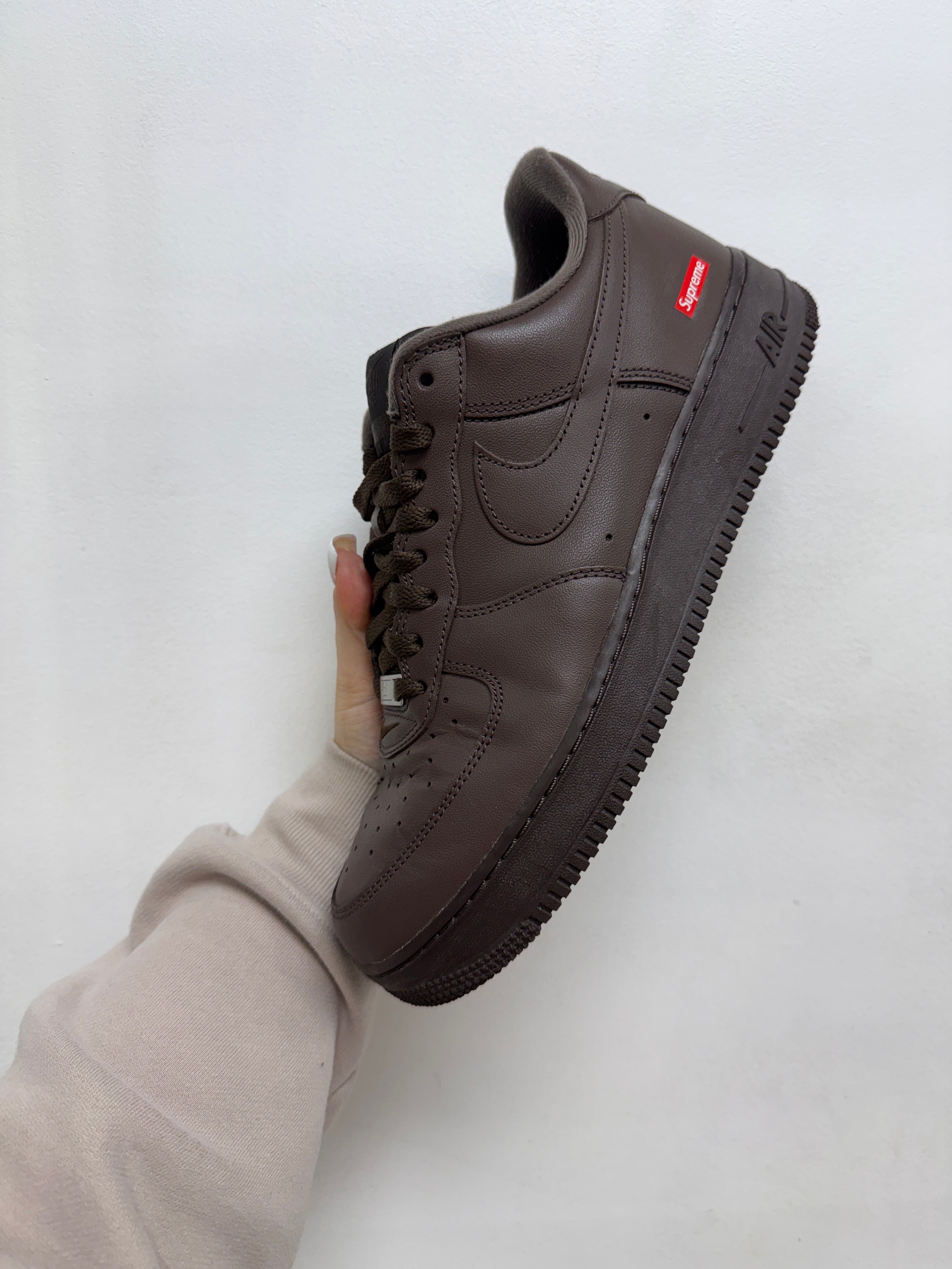 Nike x AF1 Brown Supreme Sneakers