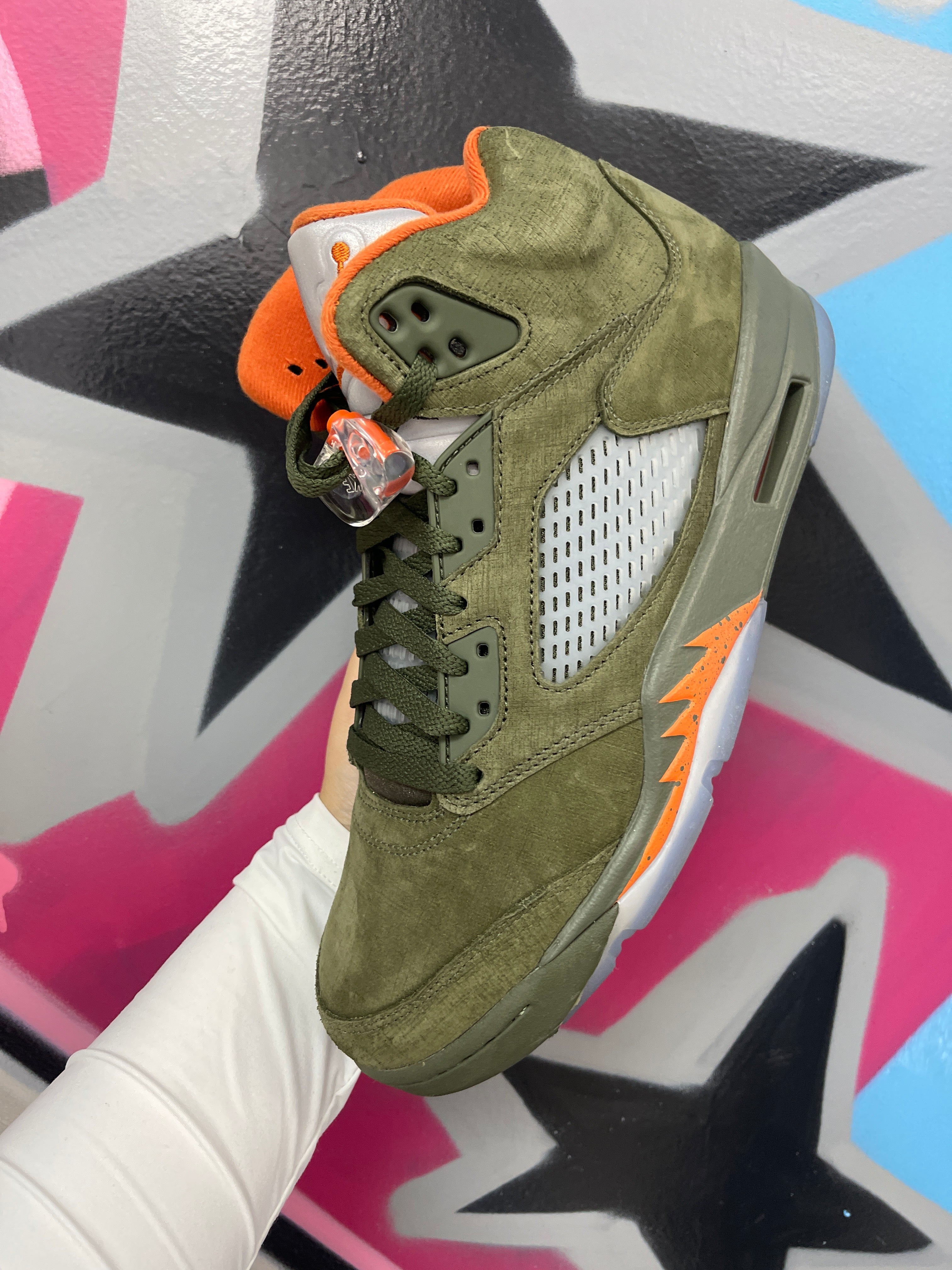 Nike Jordan 5 Olive Sneakers