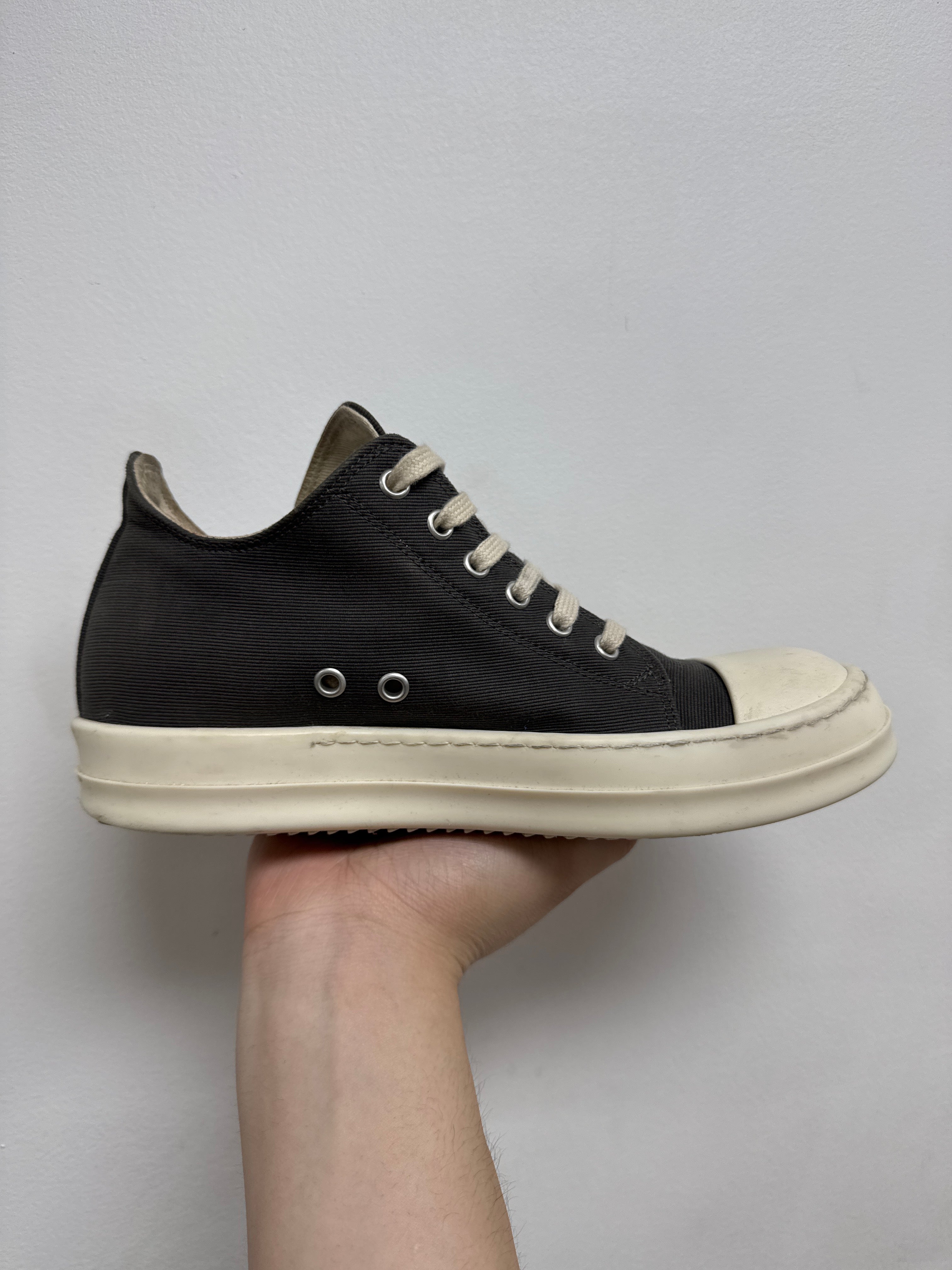 Rick Owens Dark Dust Grey Ramone Sneakers