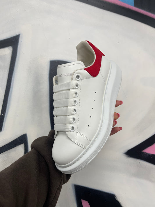 Alexander McQueen Sneakers White Red  Used 37.5 With Box