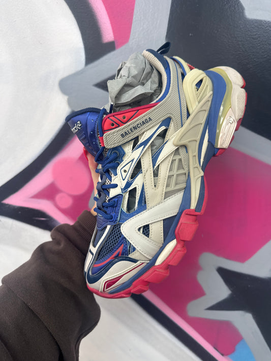 Balenciaga Track 2 Blue Red White Sneakers