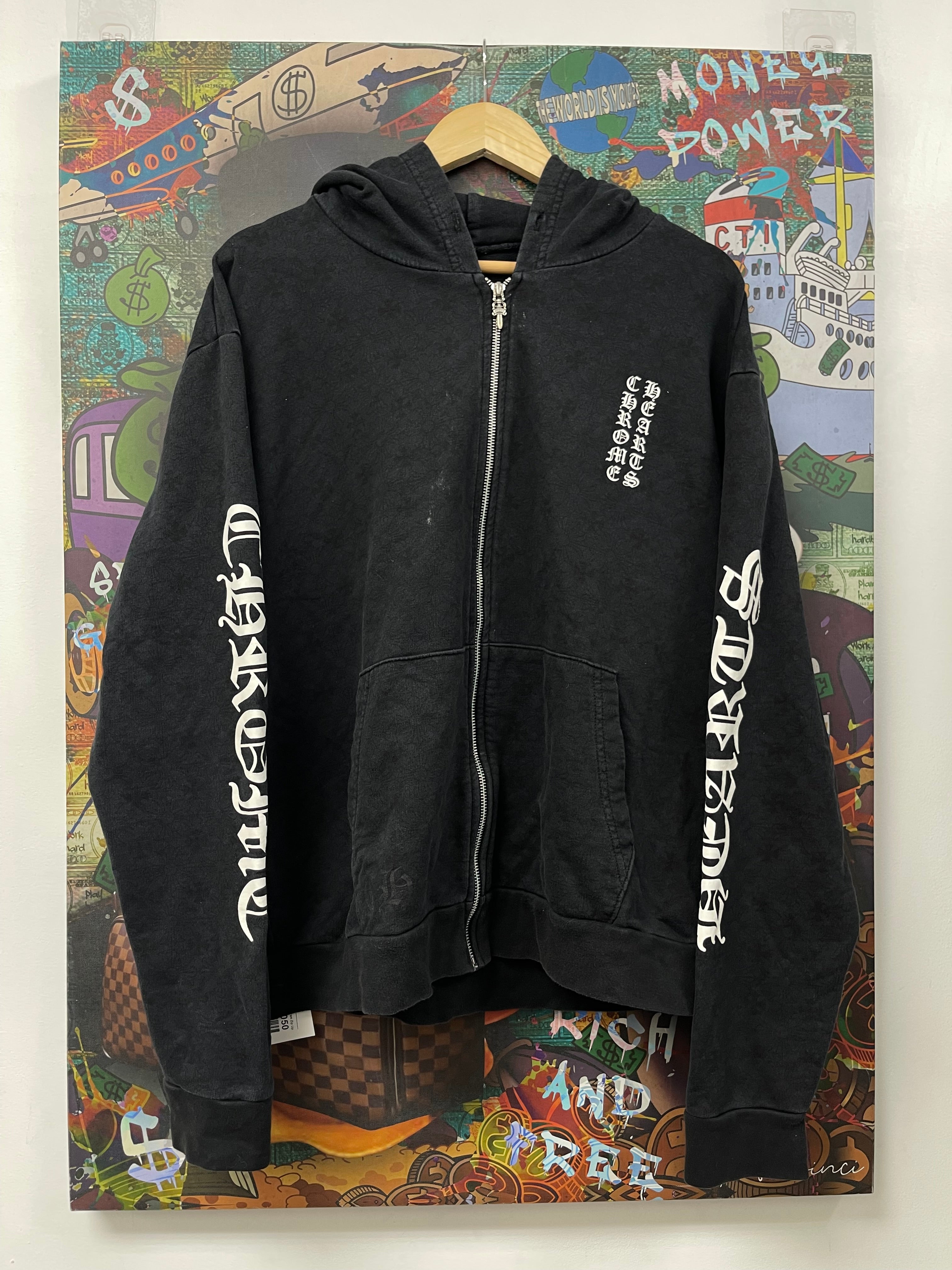 Chrome Hearts Black Plus Monogram Zip Up