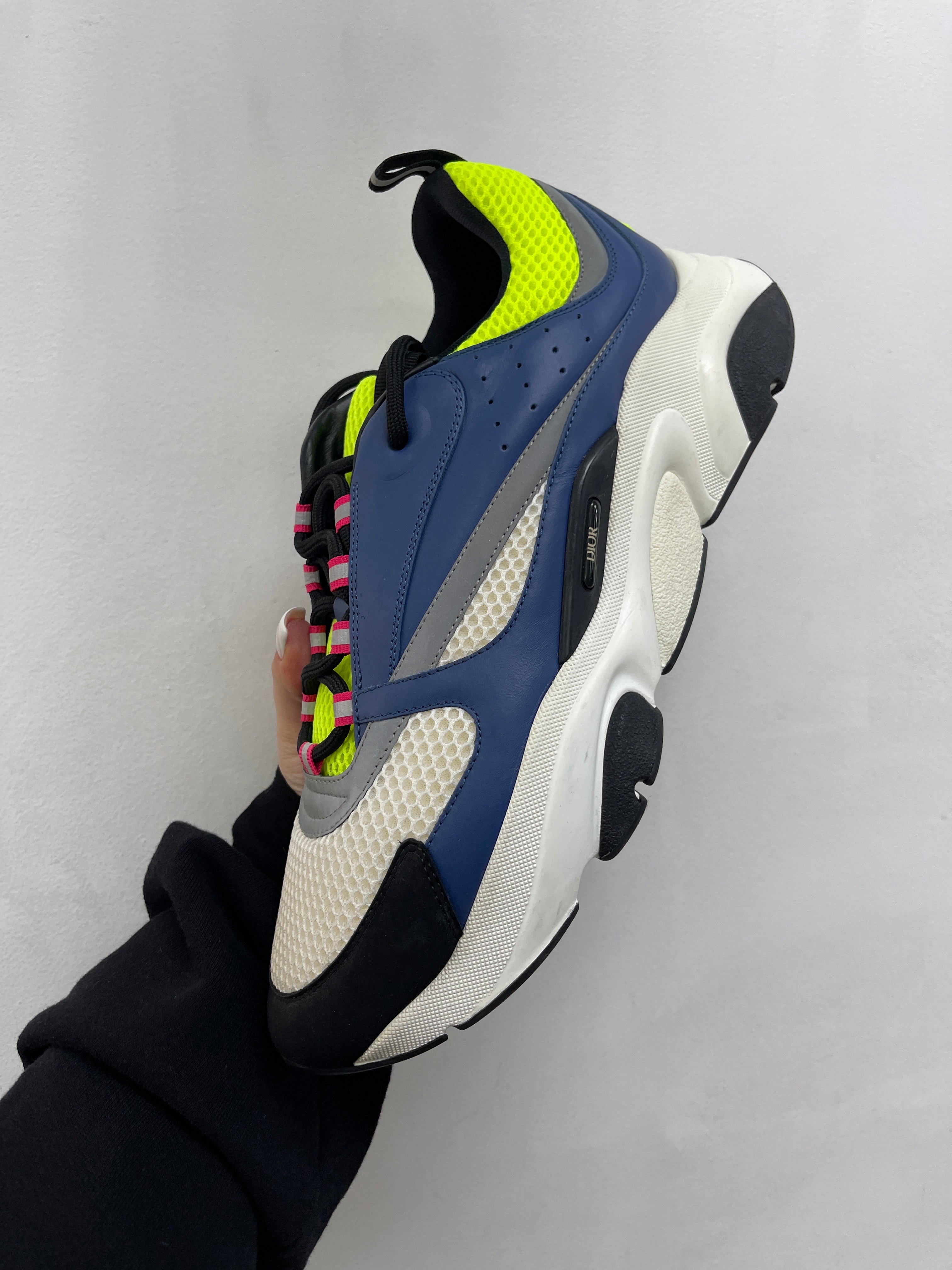 Dior Navy Lime B22 Sneakers