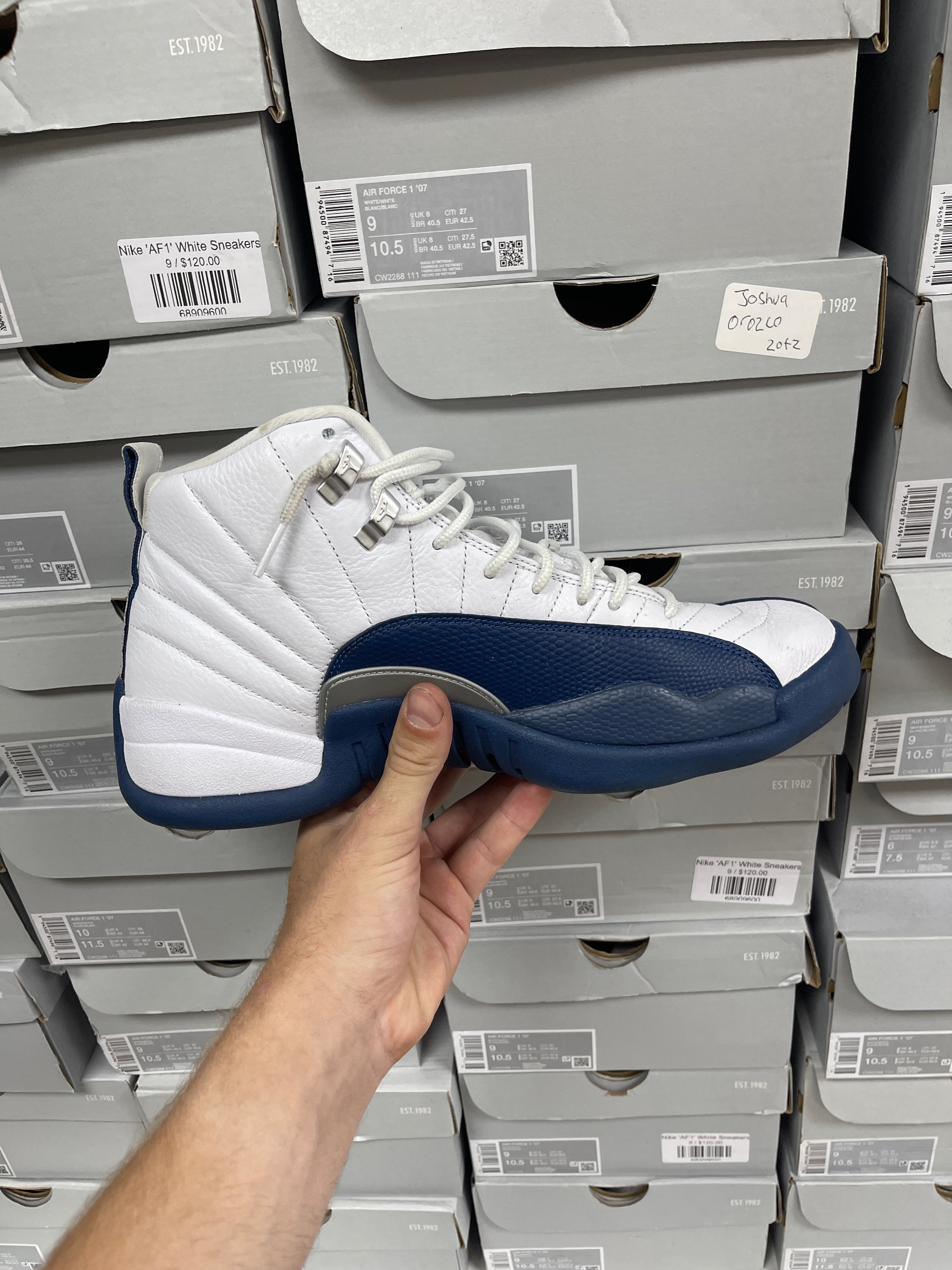 Jordan 12 French Blue Sneakers