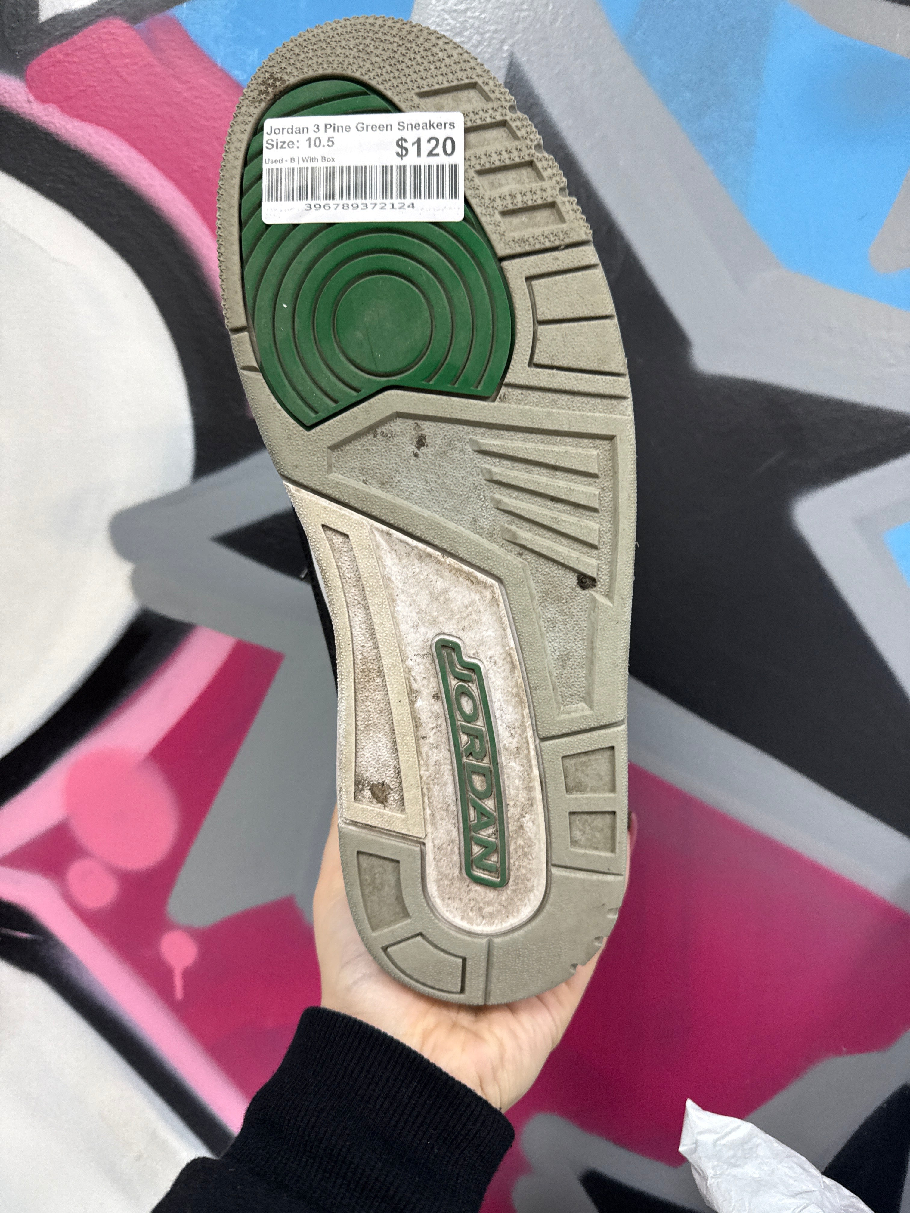 Jordan 3 Pine Green Sneakers