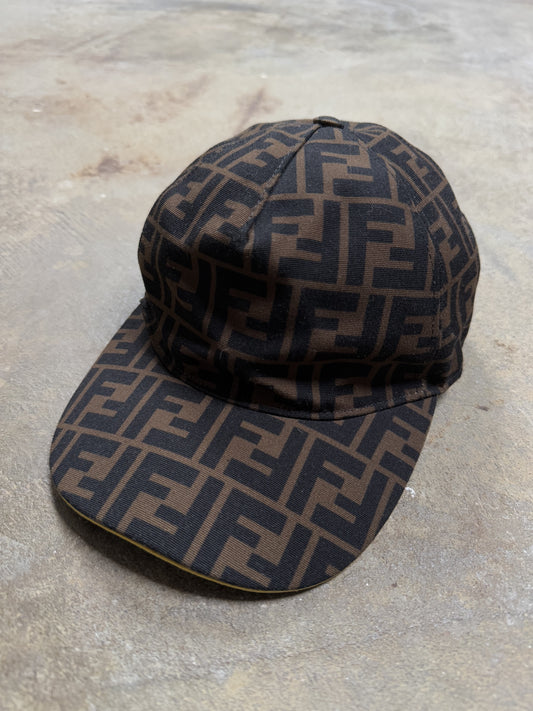 Fendi Brown Mono Hat Used OSFM