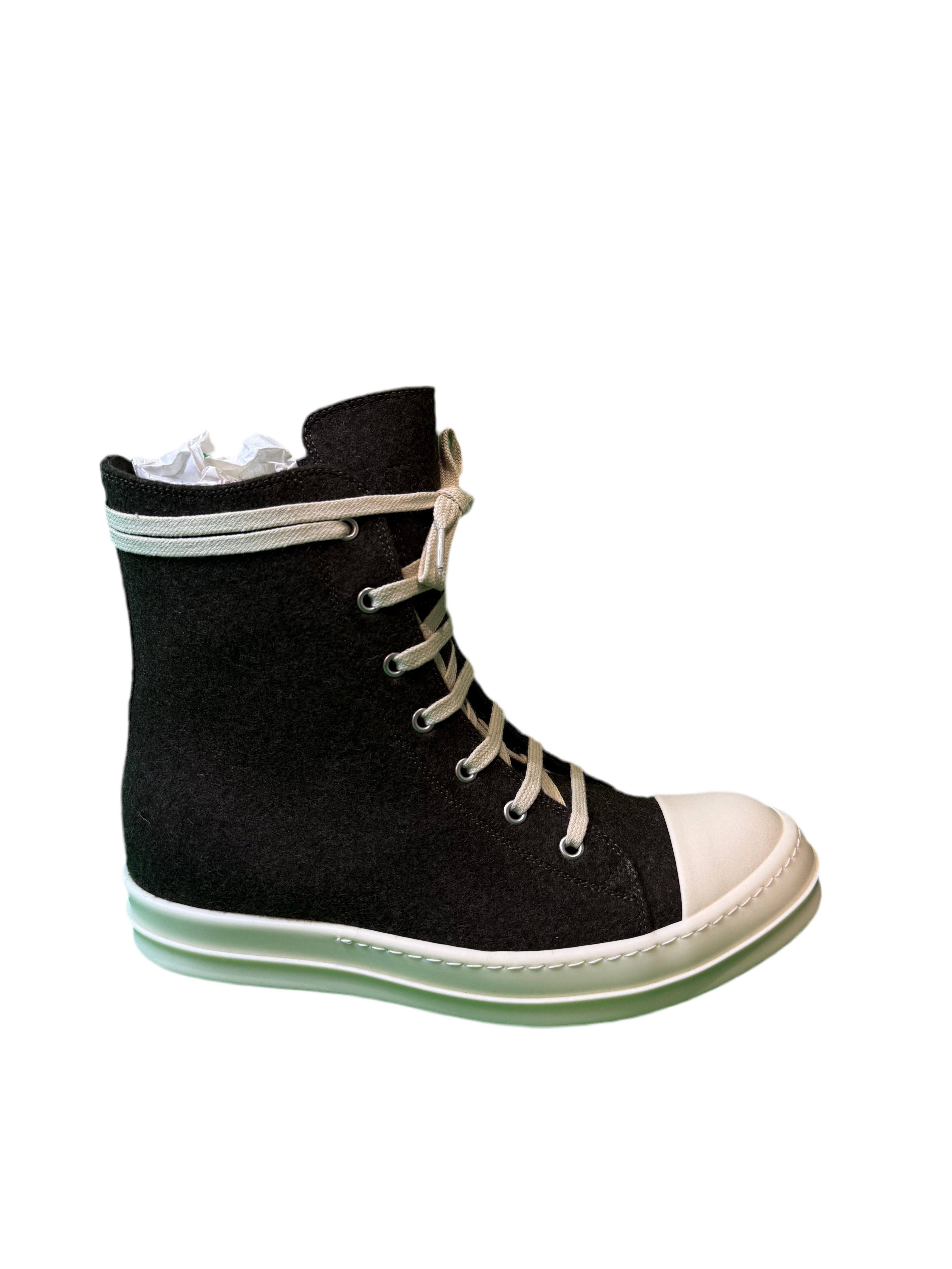Rick Owens Hi Top Sneaker Brown