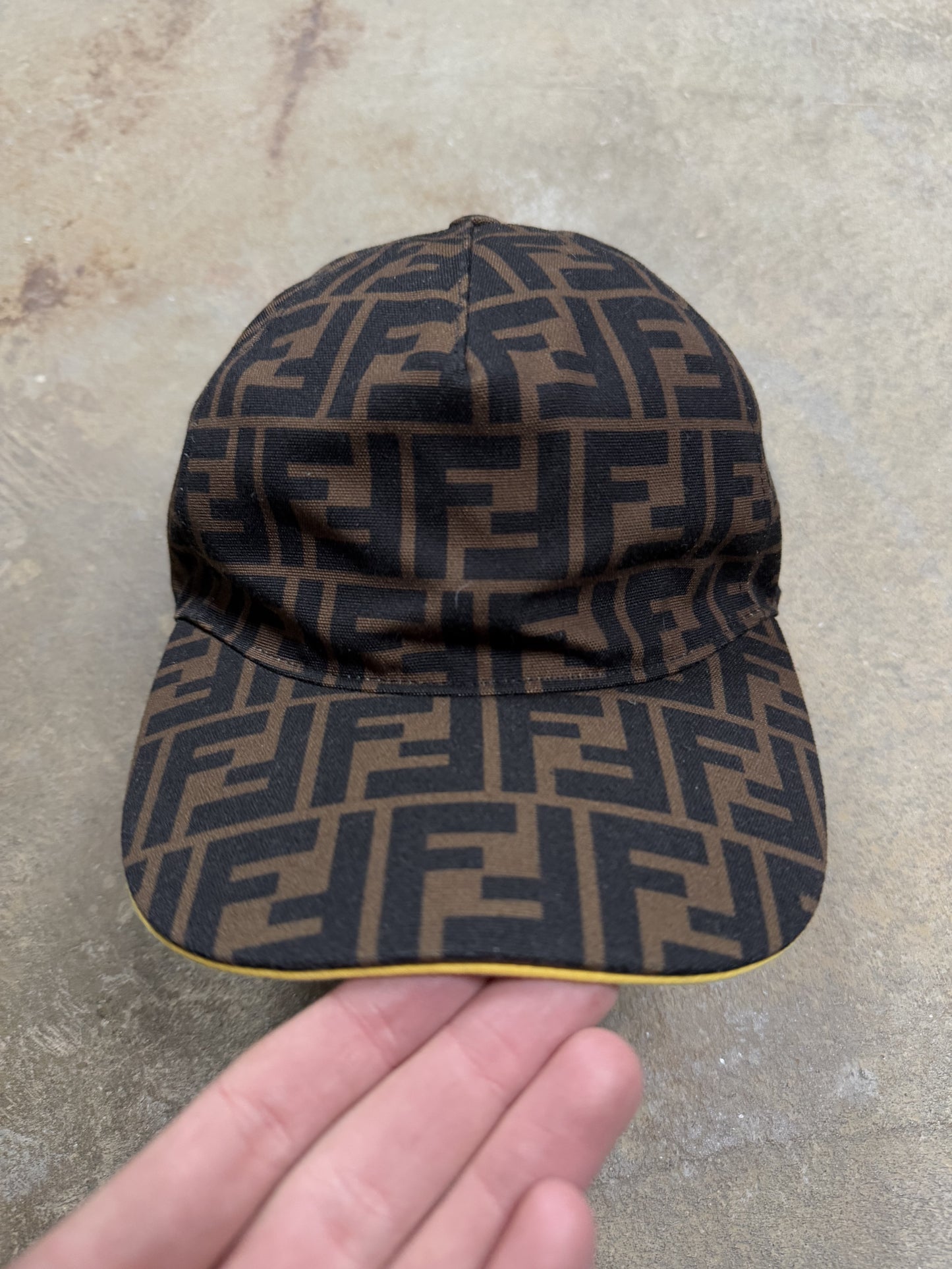 Fendi Brown Mono Hat Used OSFM