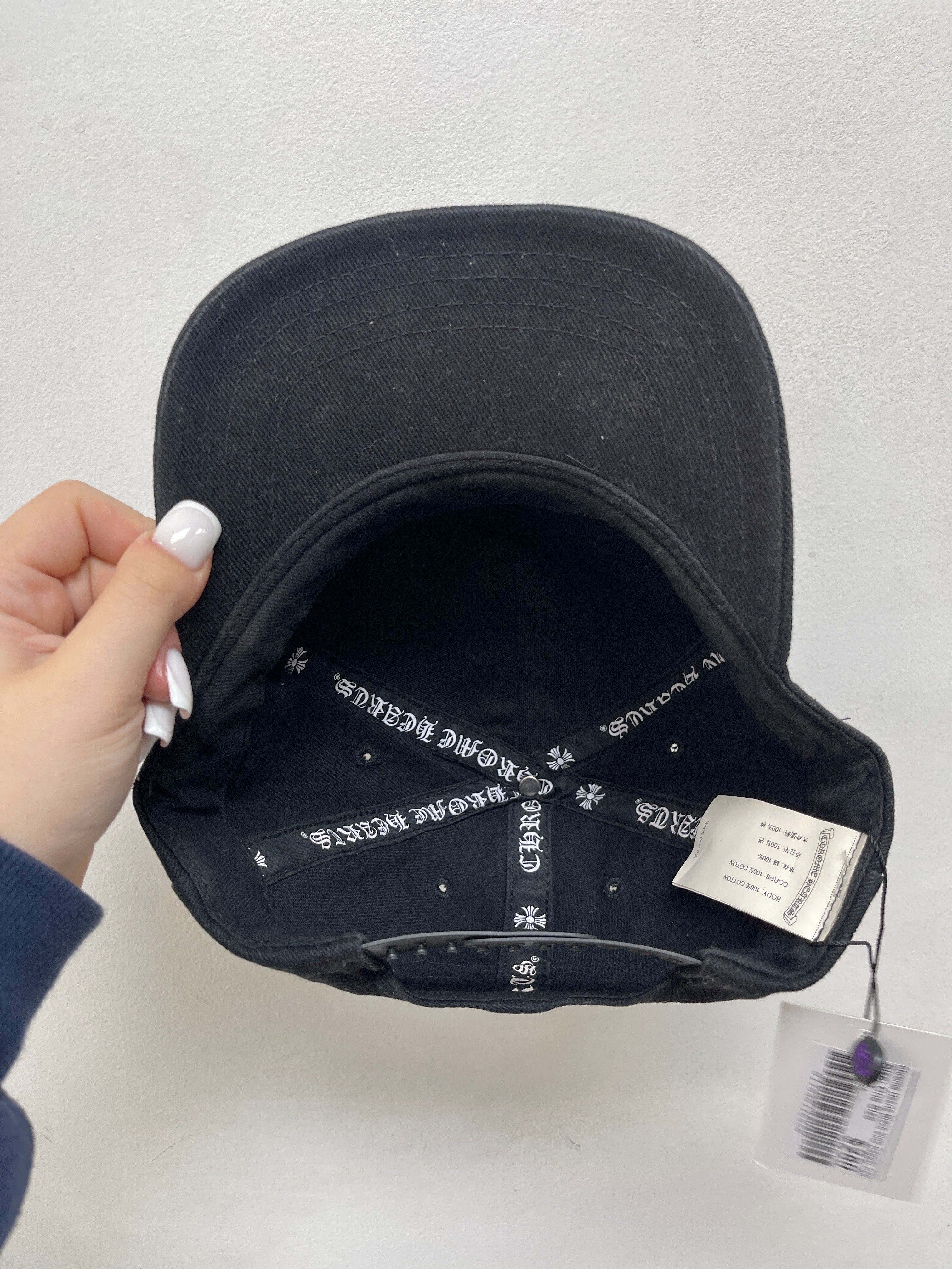 Chrome Hearts Black Vine Dagger Cap