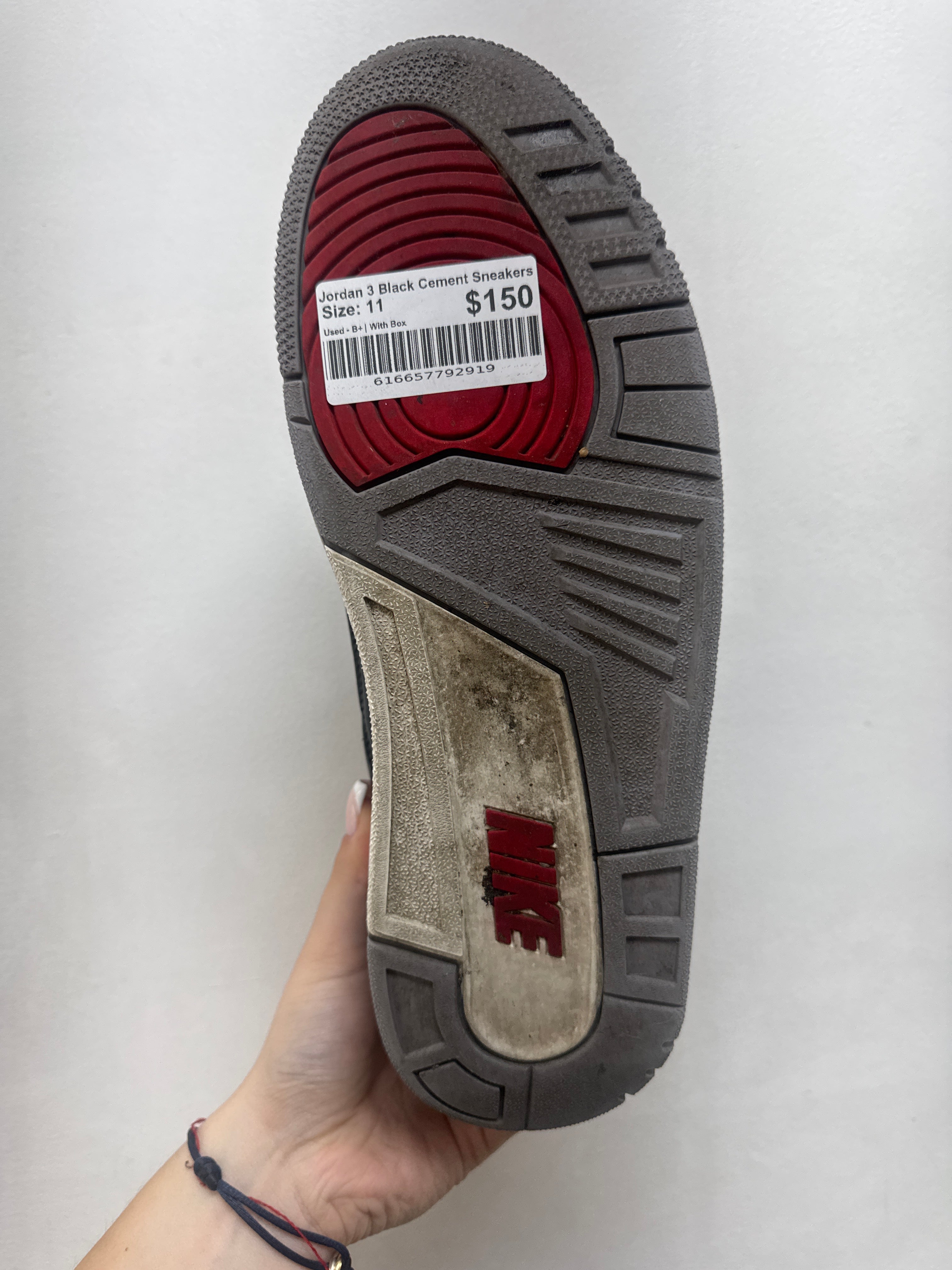 Jordan 3 Black Cement Sneakers
