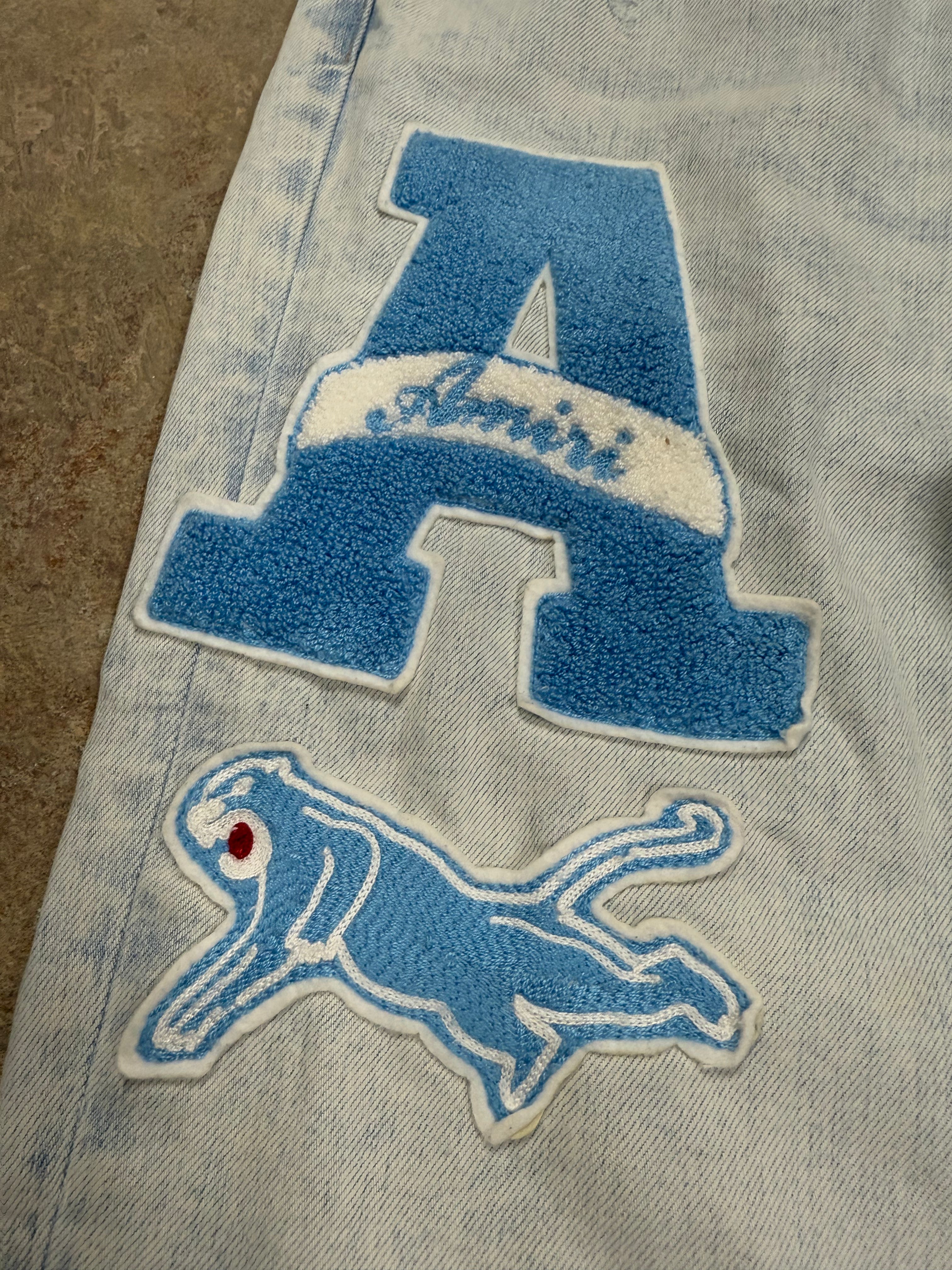 Amiri Varsity Logo Jeans Light Wash 38 Used