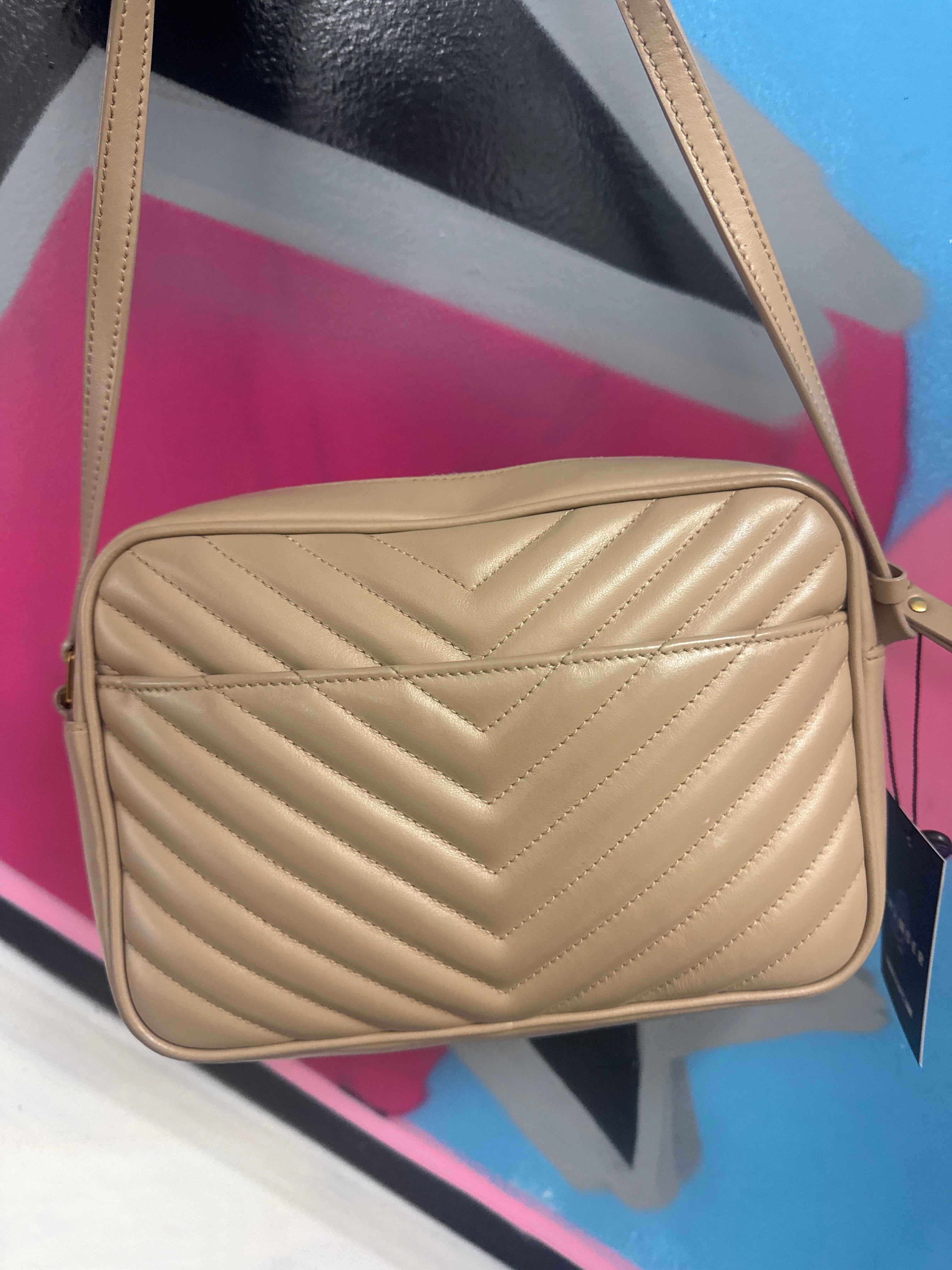 Yves Saint Laurent Beige Lou Camera Bag