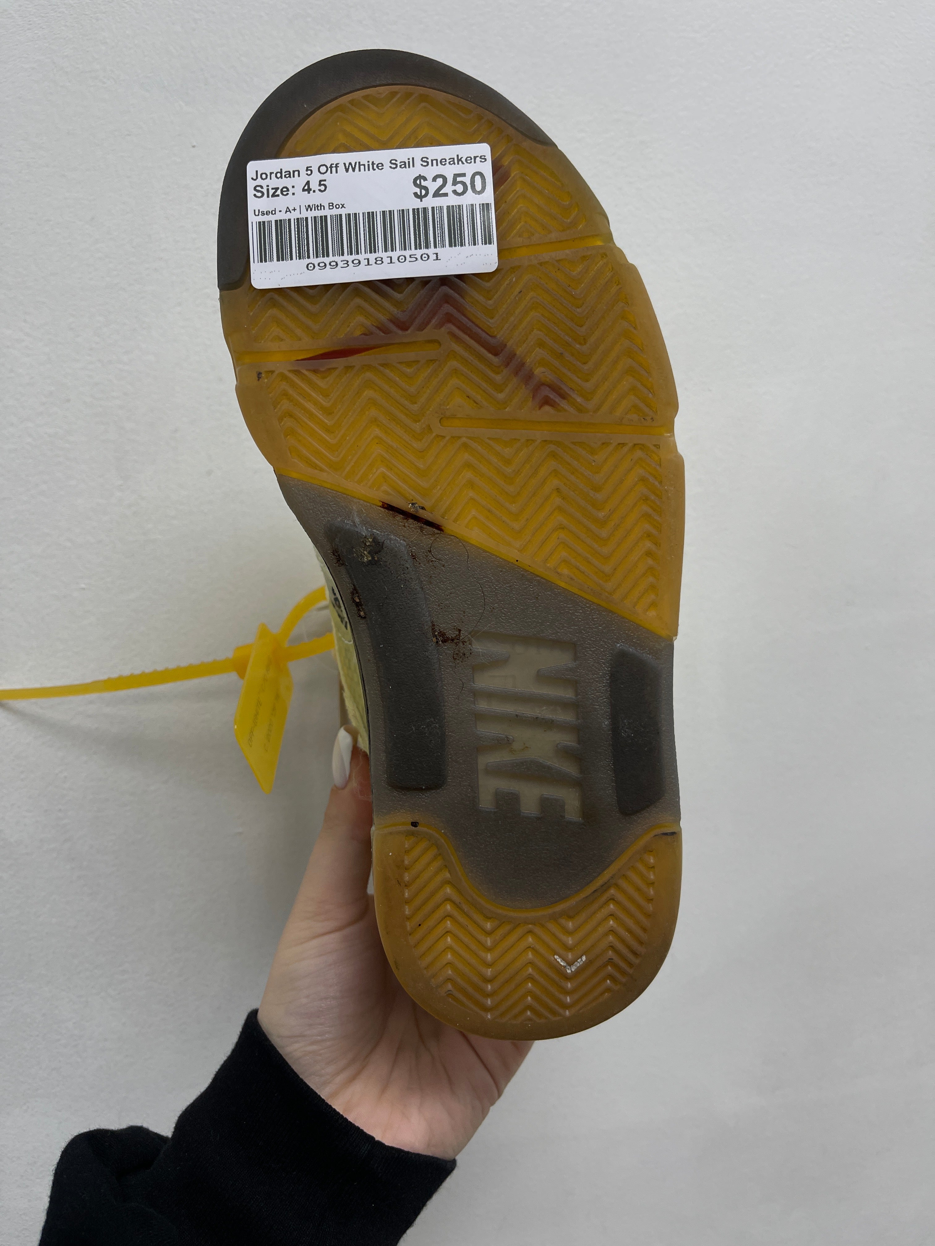 Jordan 5 Off White Sail Sneakers