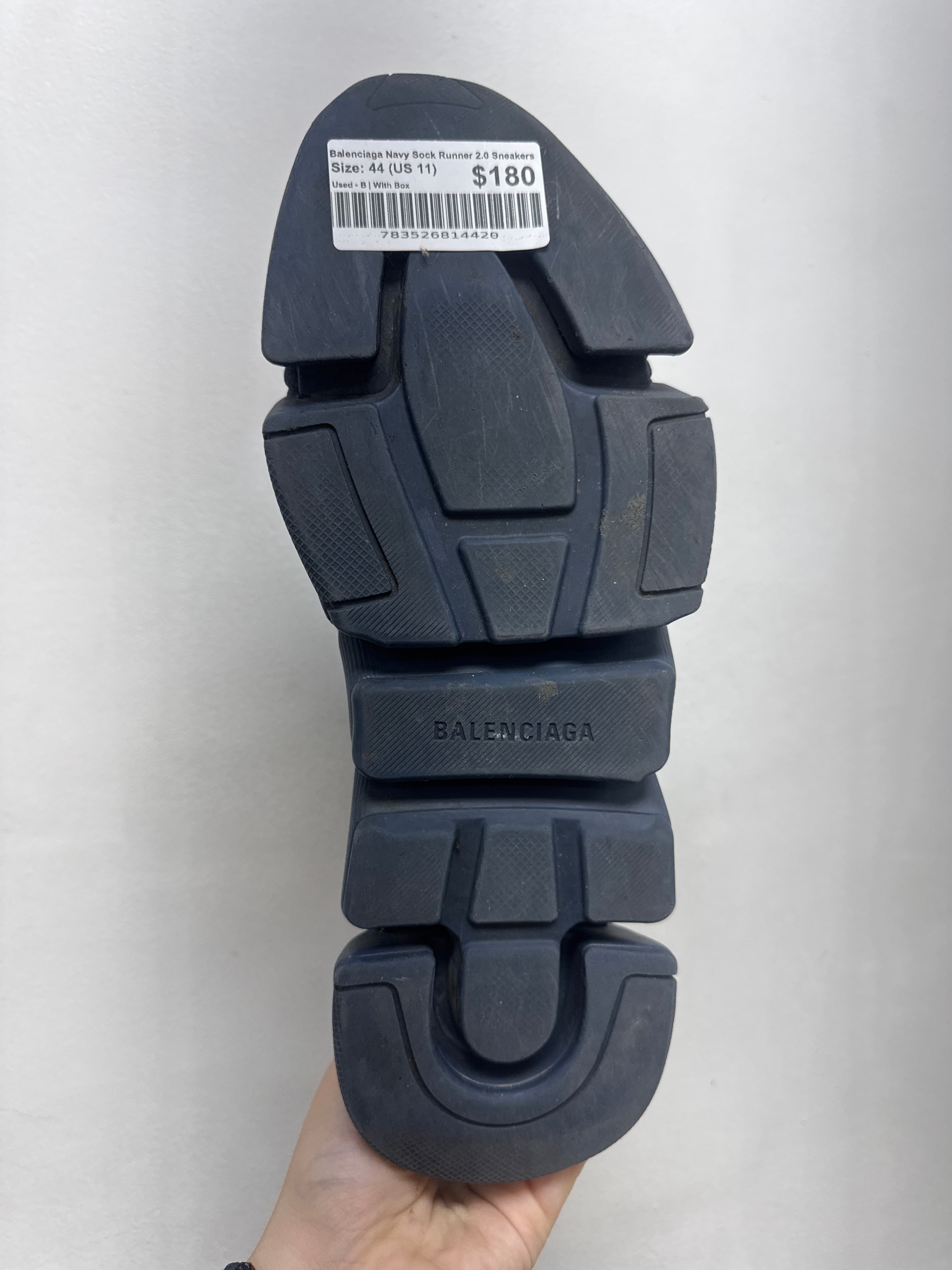 Balenciaga Navy Sock Runner 2.0 Sneakers